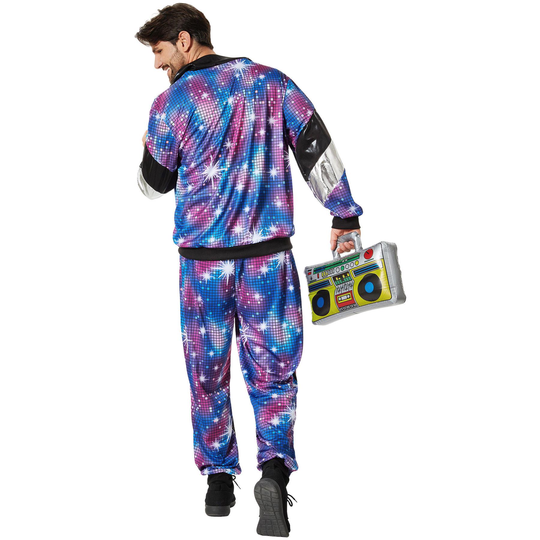 Tectake kostüm Retro 80er 90er Jahre Disco Jogginganzug