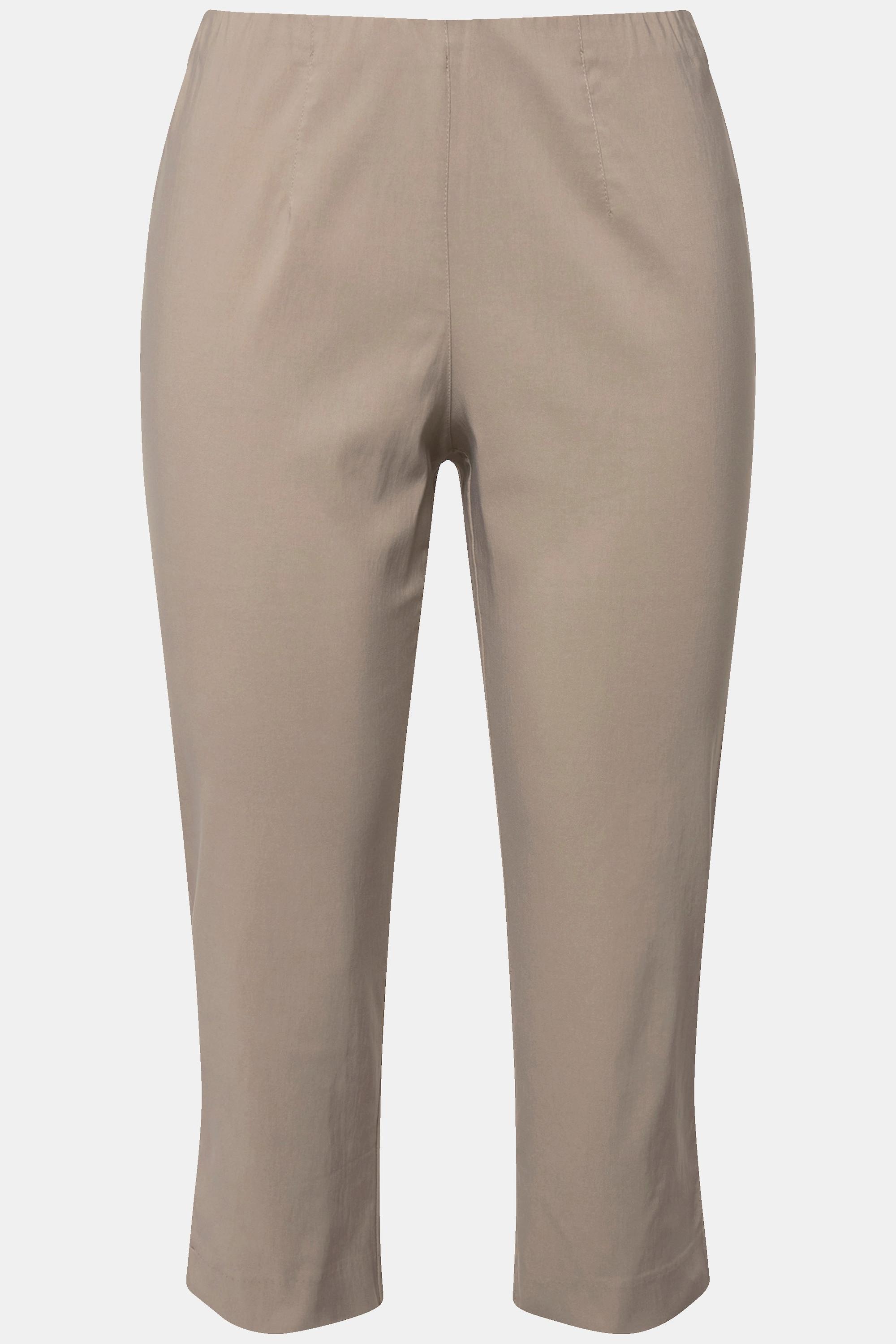 Ulla Popken Bengalinhose wadenlang mit Elastikbund