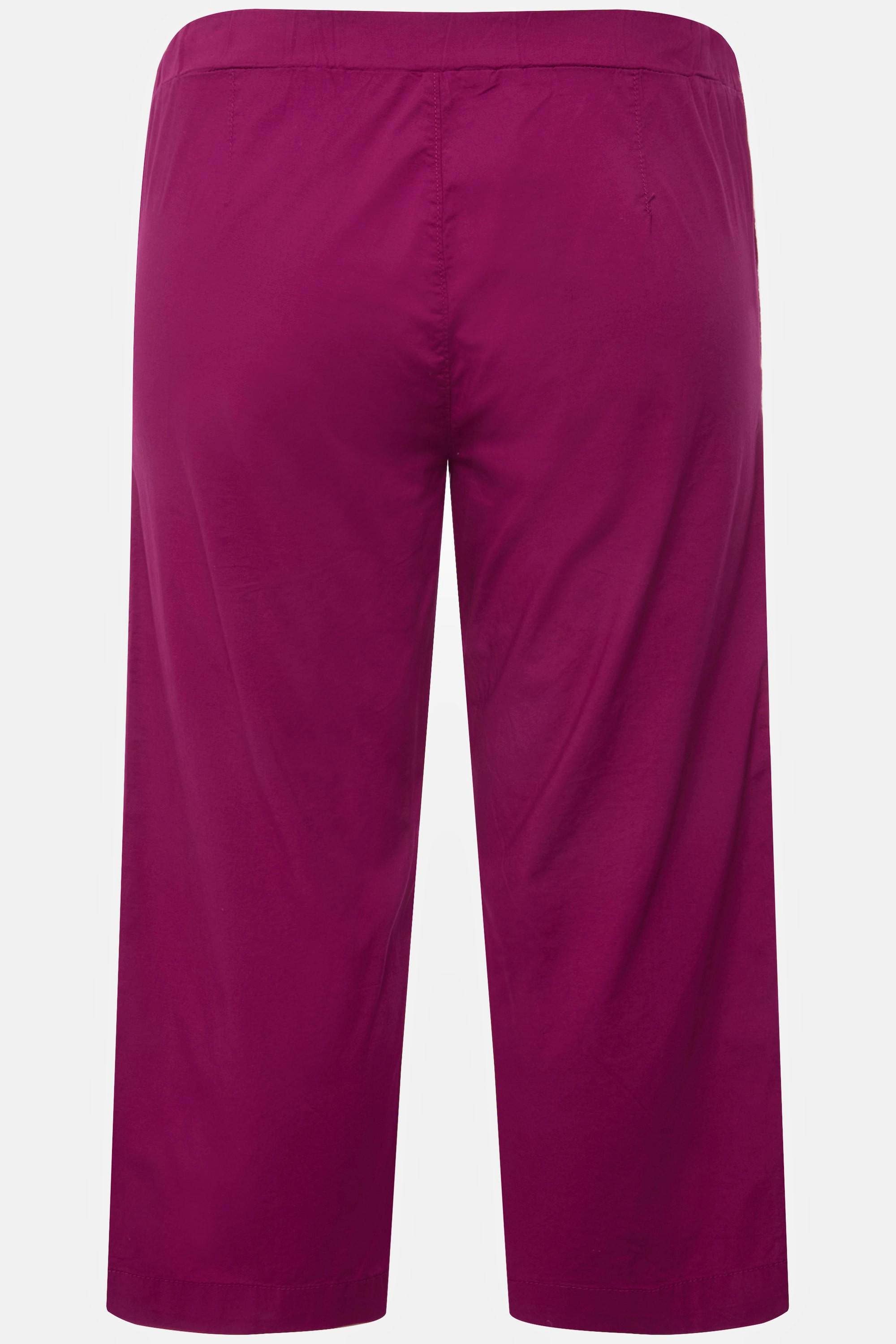 Ulla Popken 7/8-Hose Ruby mit geformtem Knie und geradem Bein