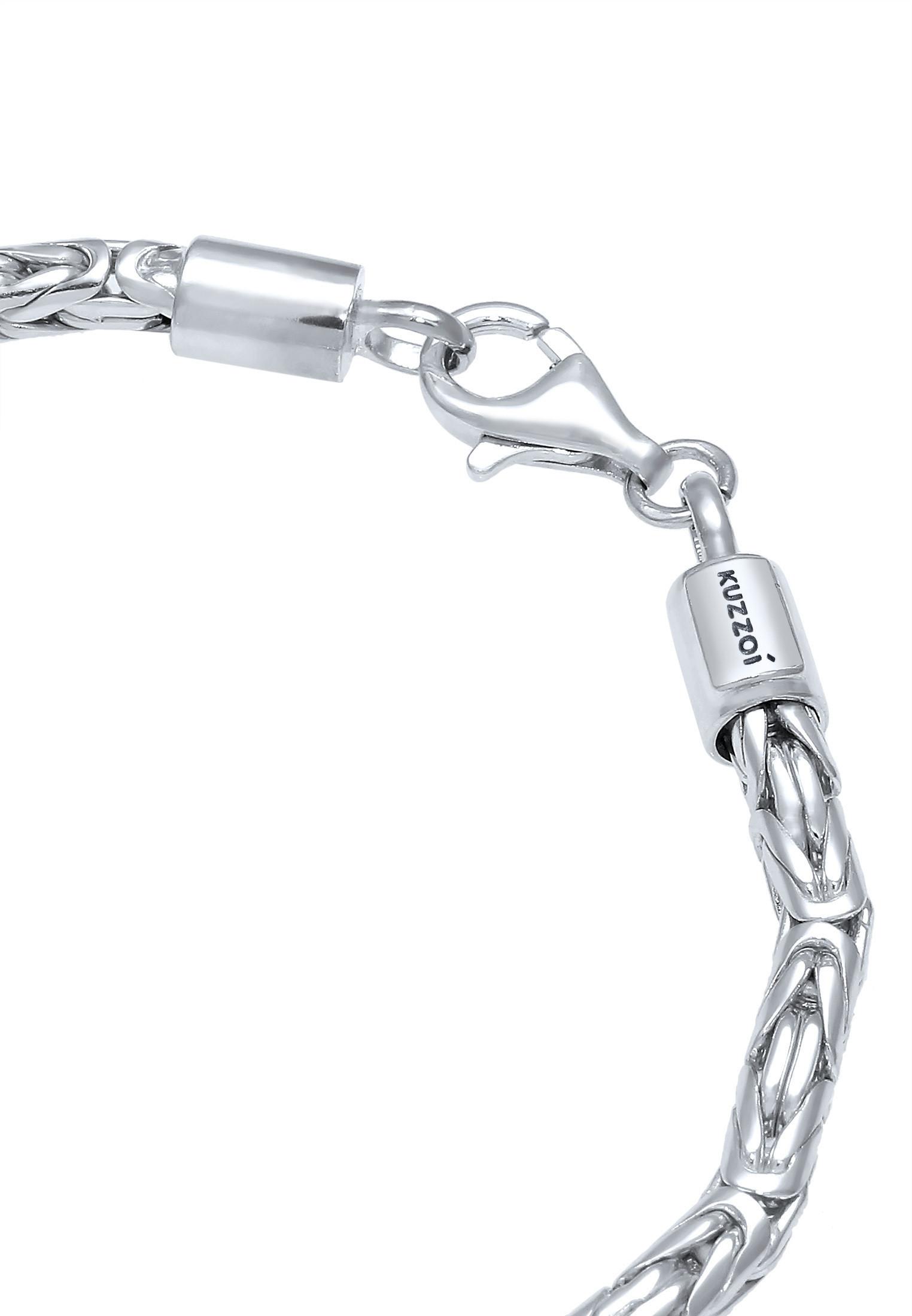 Kuzzoi Armband Basic Männer Königskette Robust Massiv