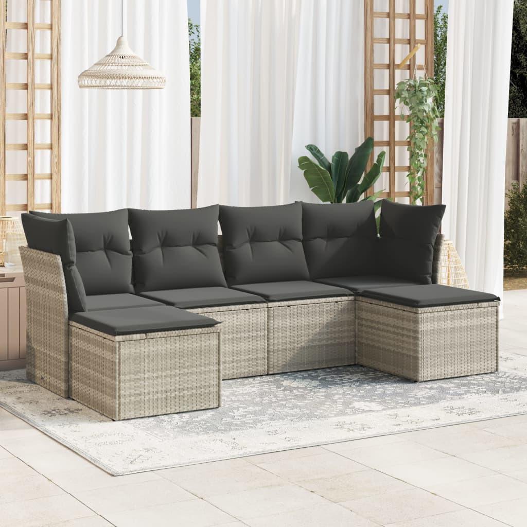 VidaXL Garten sofagarnitur poly-rattan