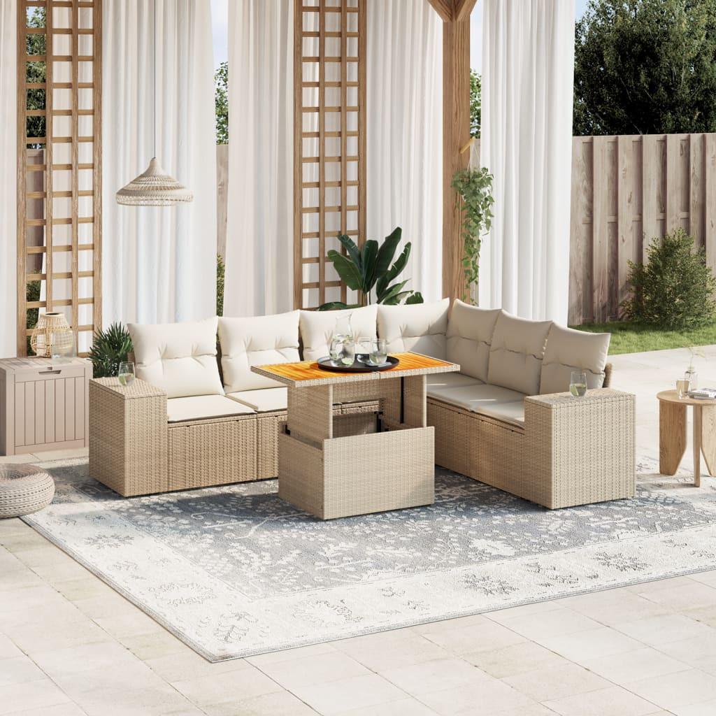 VidaXL Garten sofagarnitur poly-rattan