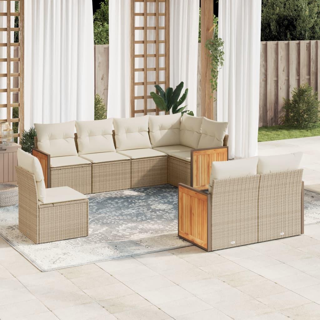 VidaXL Garten sofagarnitur poly-rattan