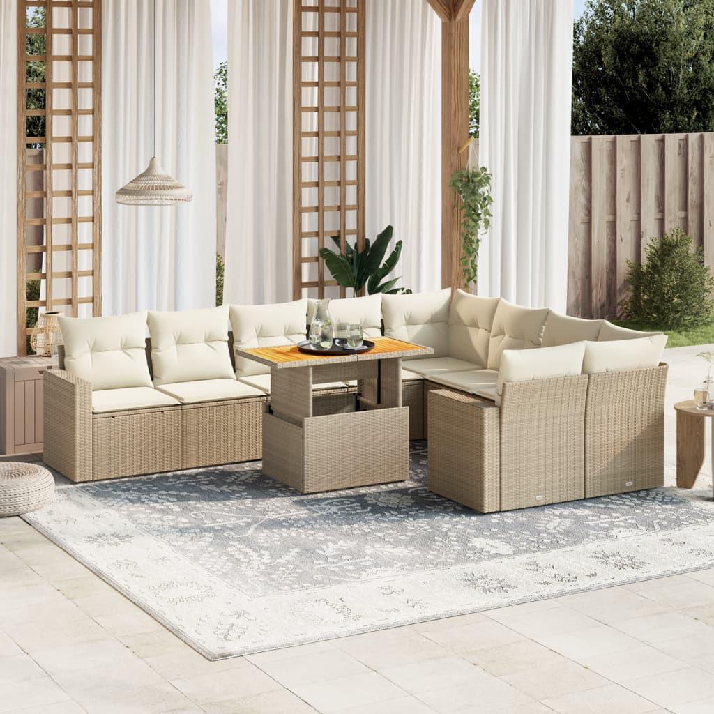 VidaXL Garten sofagarnitur poly-rattan
