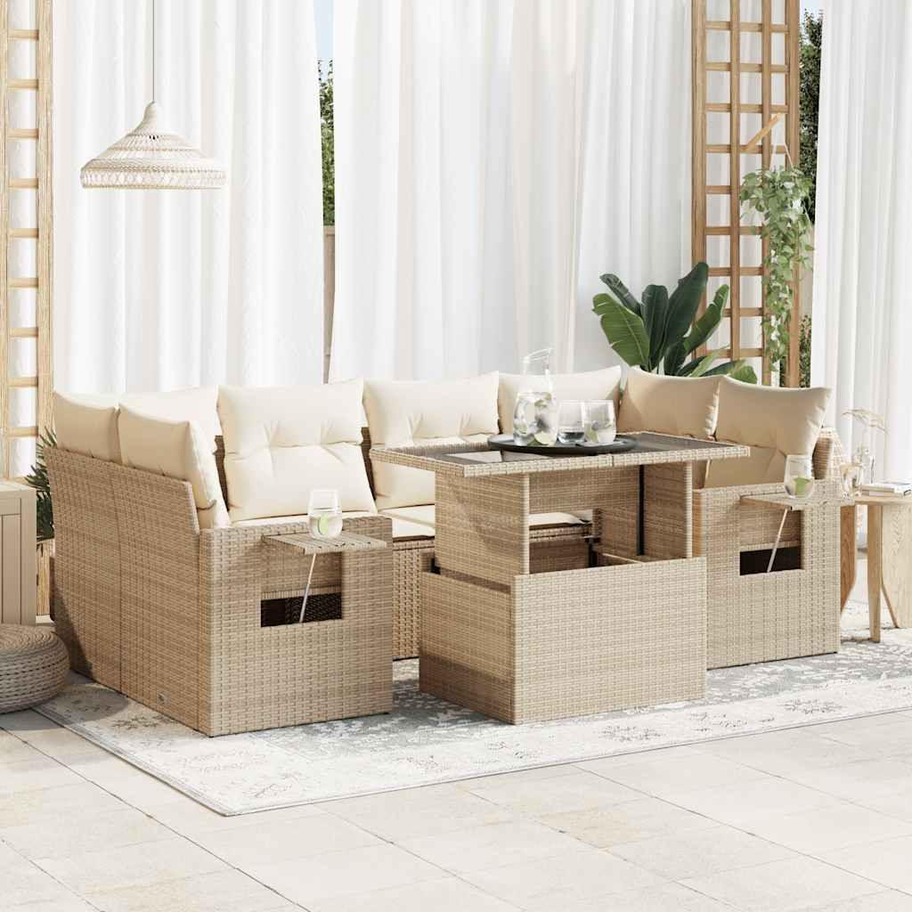 VidaXL Gartensofa set poly-rattan
