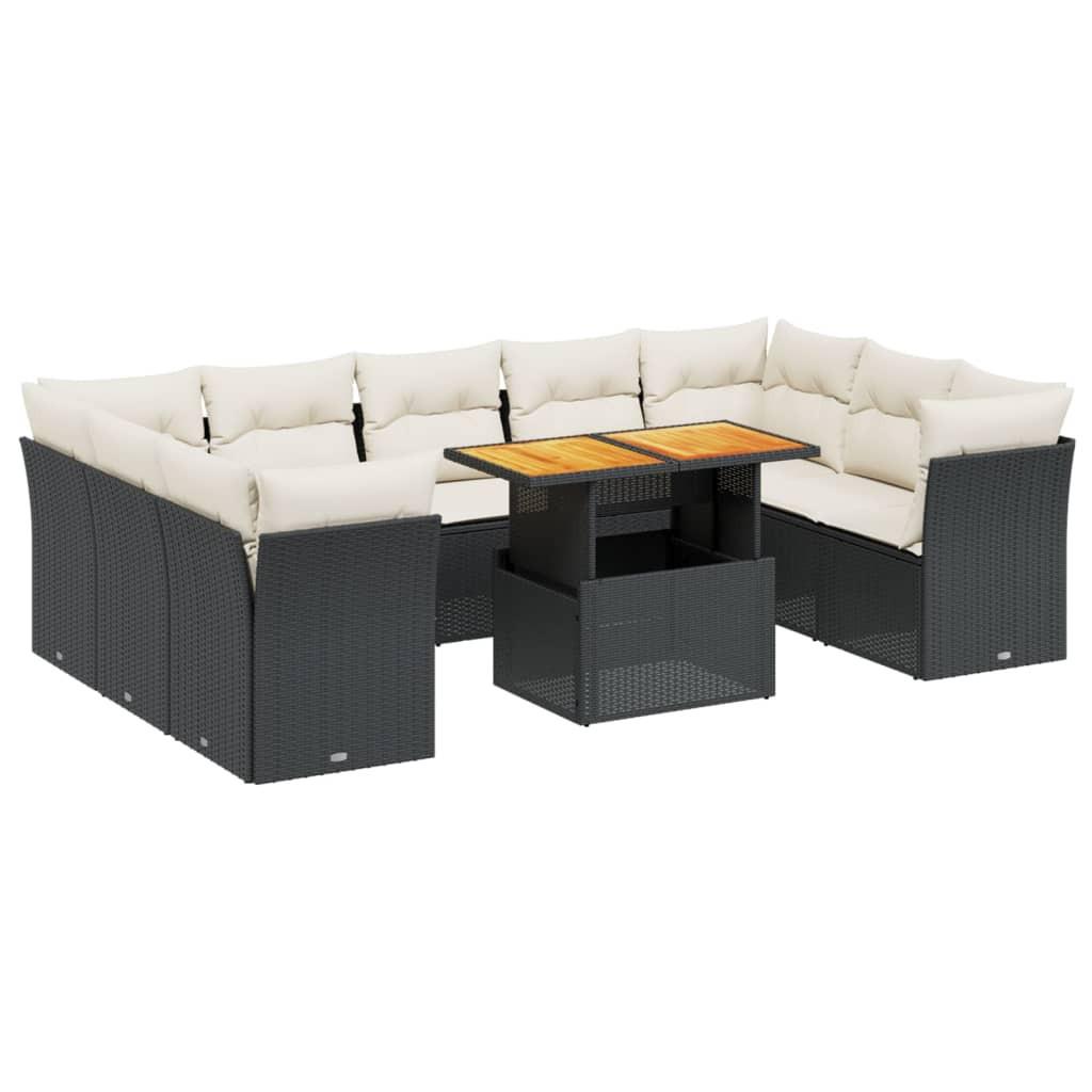 VidaXL Garten sofagarnitur poly-rattan