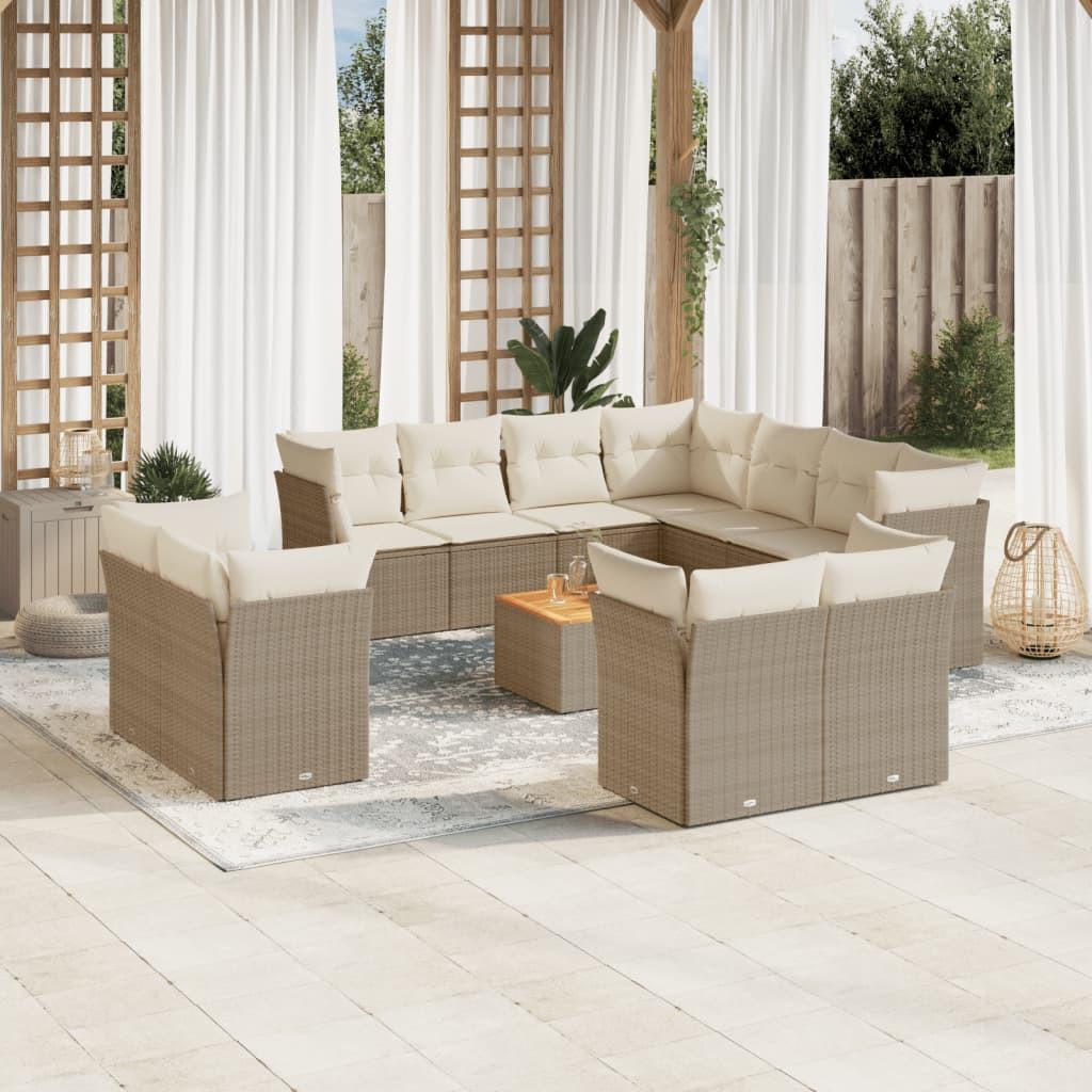 VidaXL Garten sofagarnitur poly-rattan