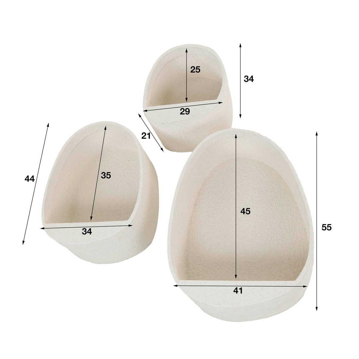 mutoni Wandregal Stone (3er-Set)