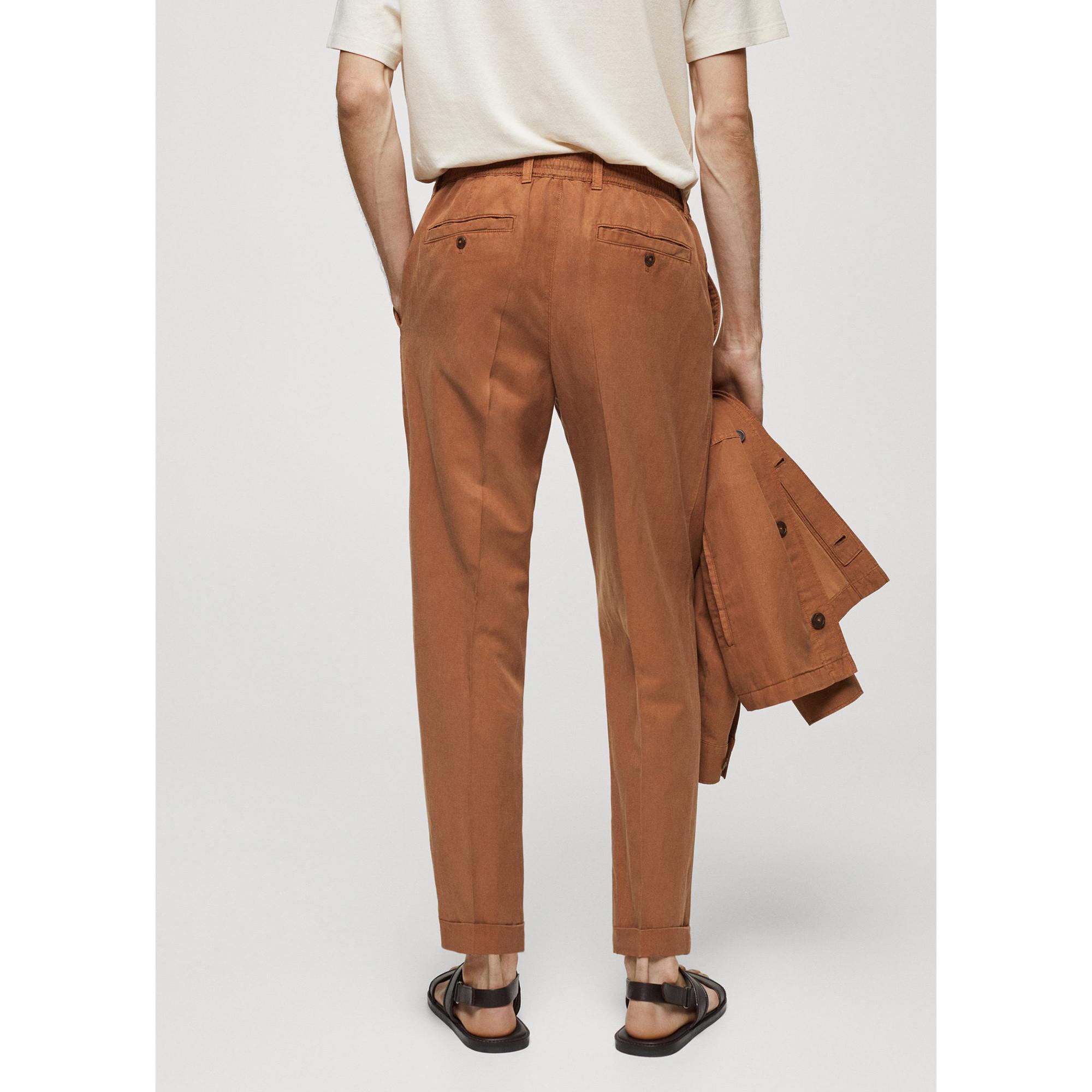 Mango Man Herren Relaxed Loose Fit Kordelzug Hose