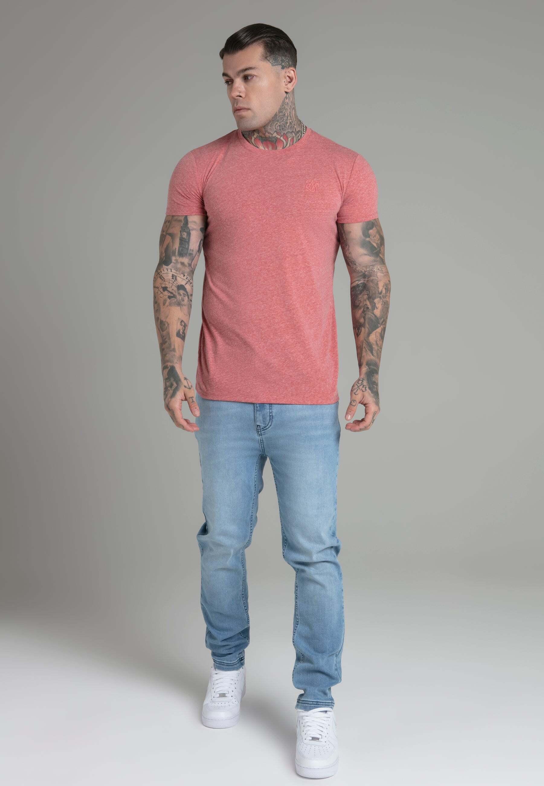 Sik Silk Marl T-Shirt Orange