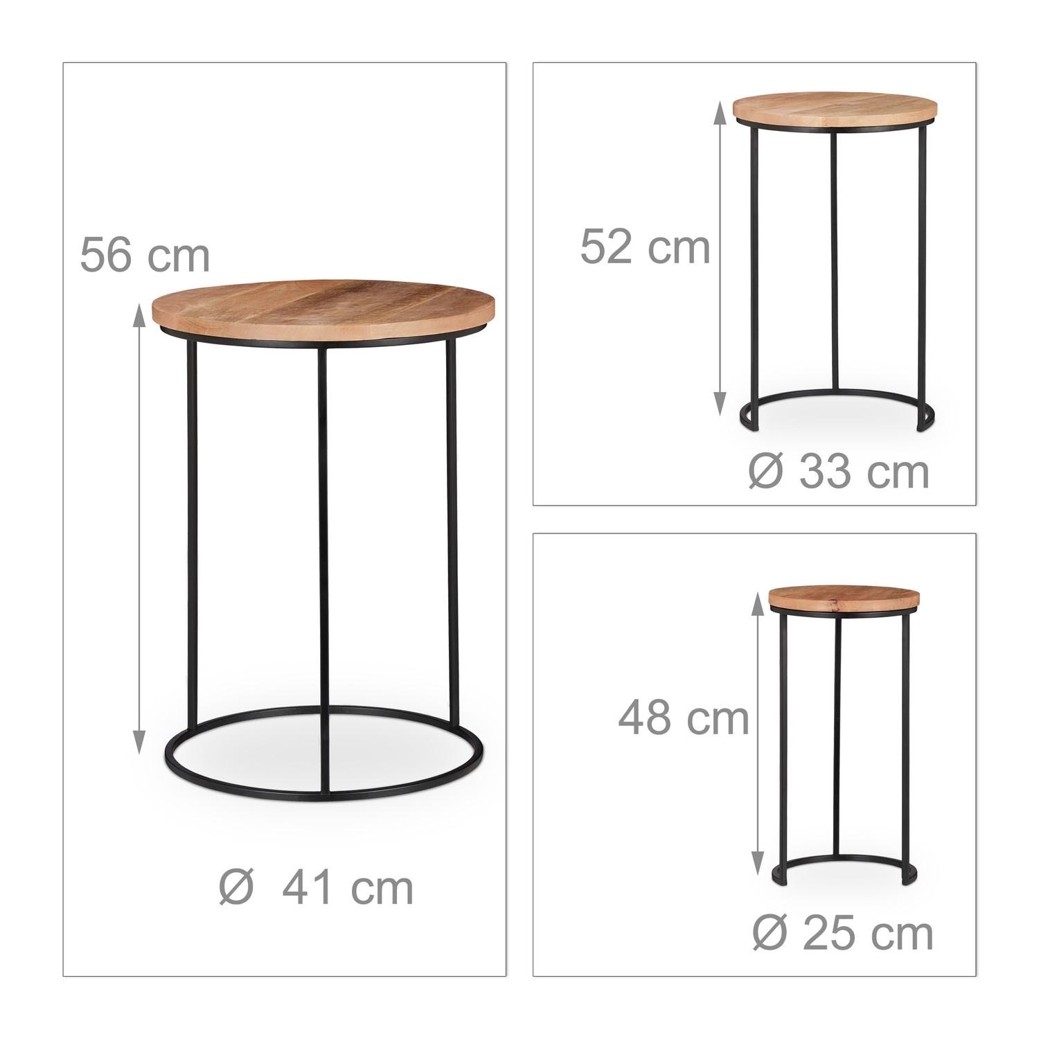 B2X Beistelltisch im 3er-Pack