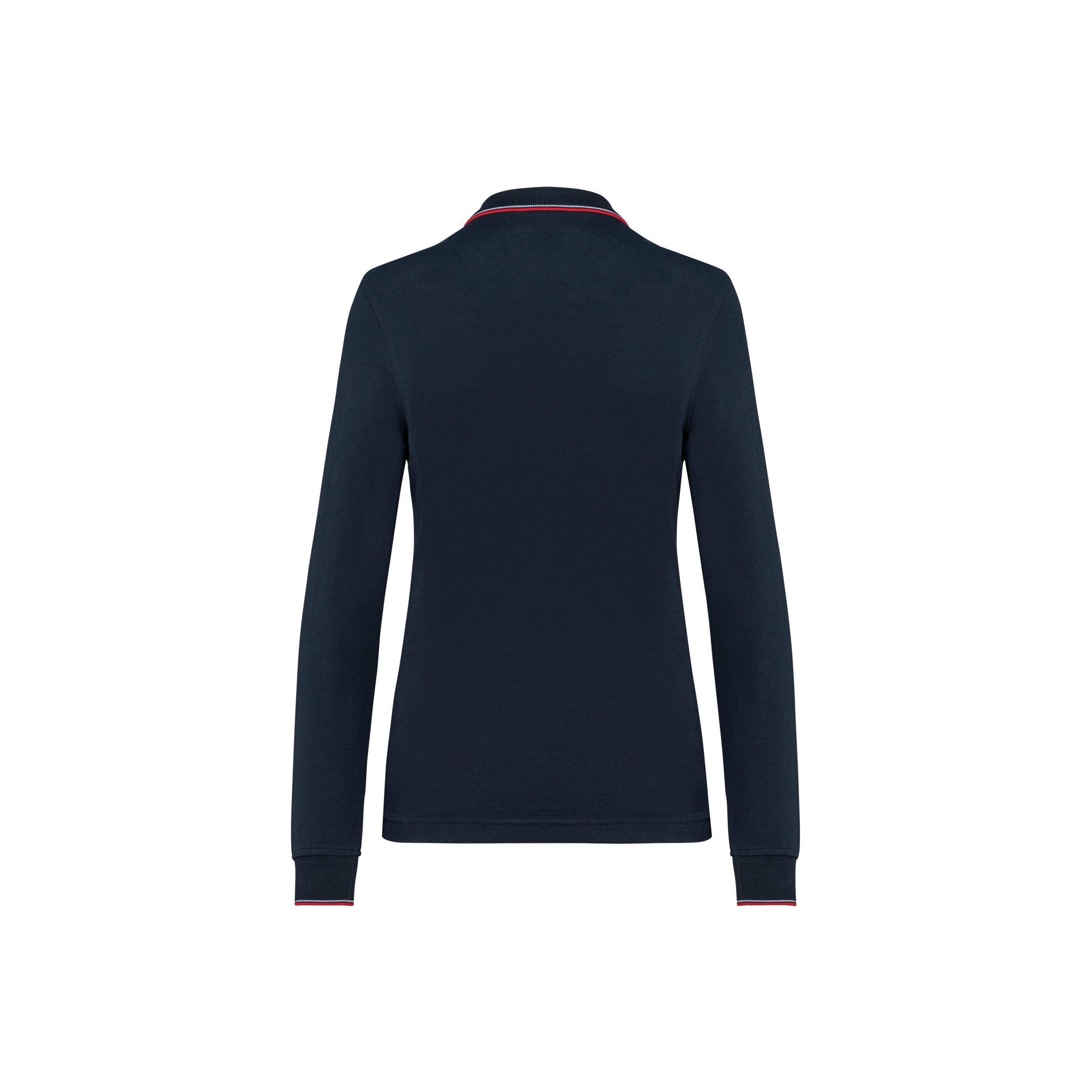 Kariban Piqué-Strick Langarm Polo-Shirt