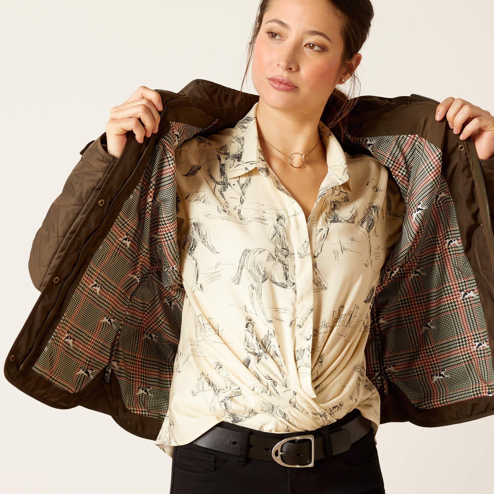 Ariat damen-daunenjacke woodside