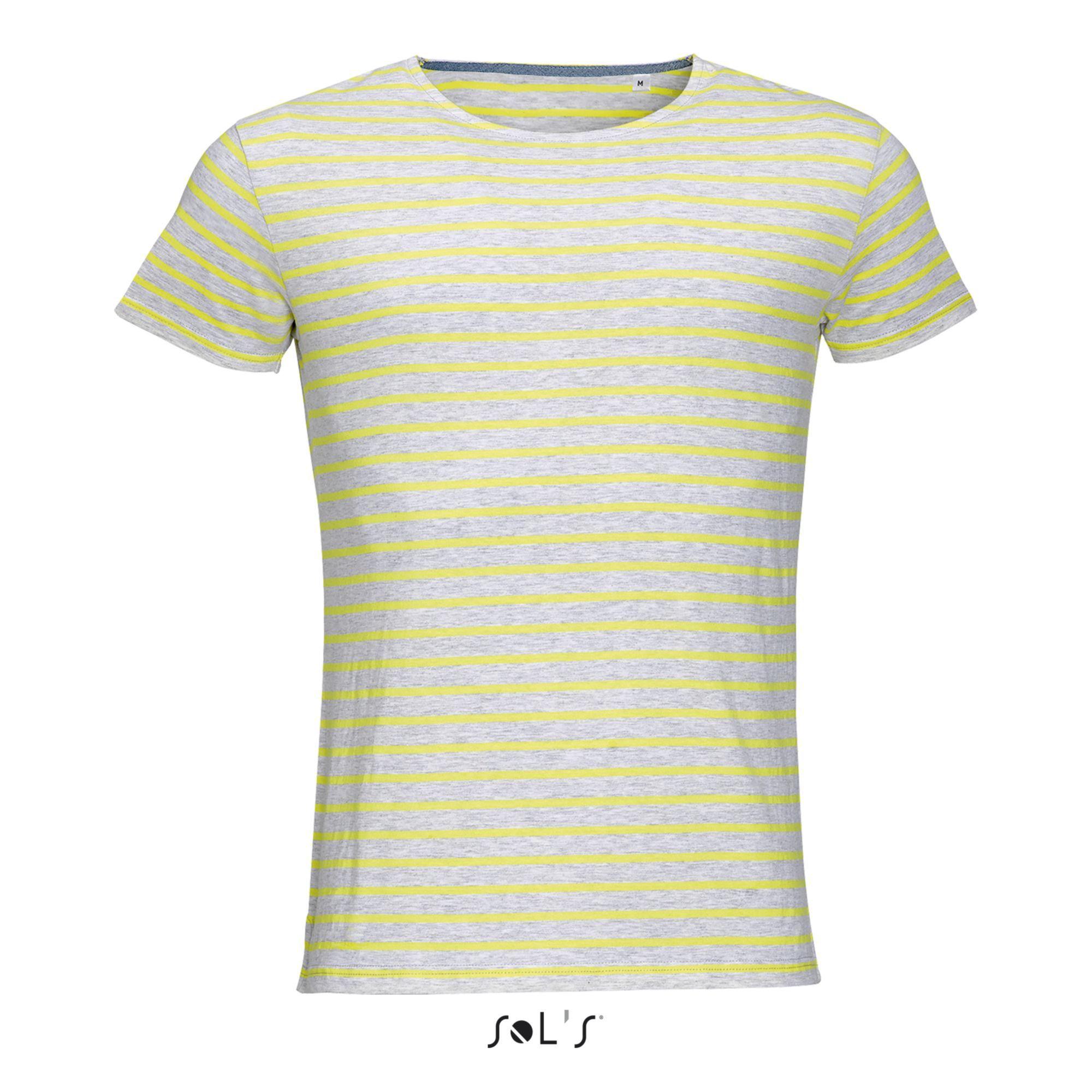 SOLS Miles Gestreiftes Kurzarm T-Shirt