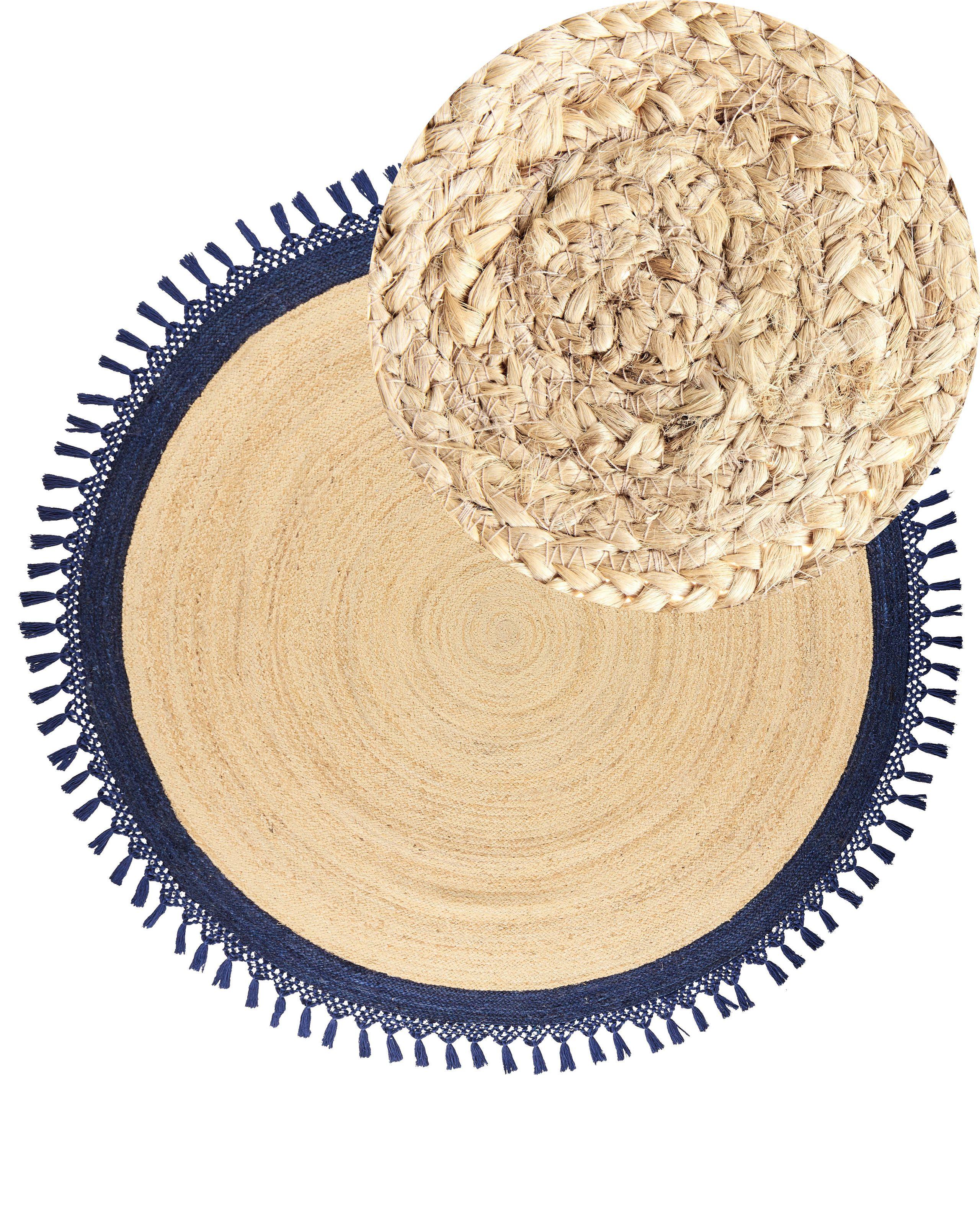 Beliani Teppich aus Jute Boho MARTS