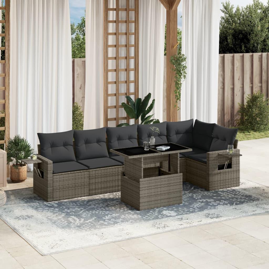 VidaXL Garten sofagarnitur poly-rattan