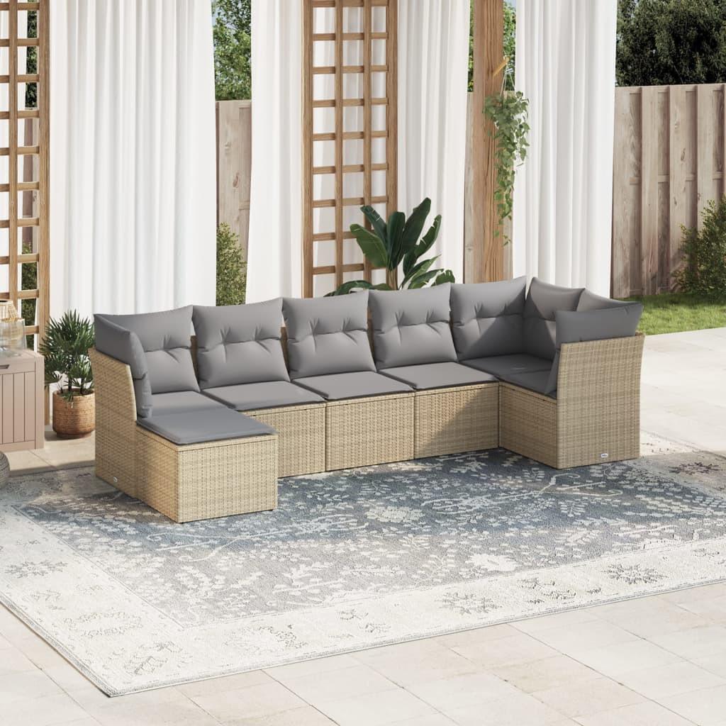 VidaXL Garten sofagarnitur poly-rattan