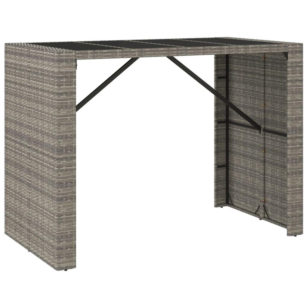 VidaXL Gartenbar set poly-rattan