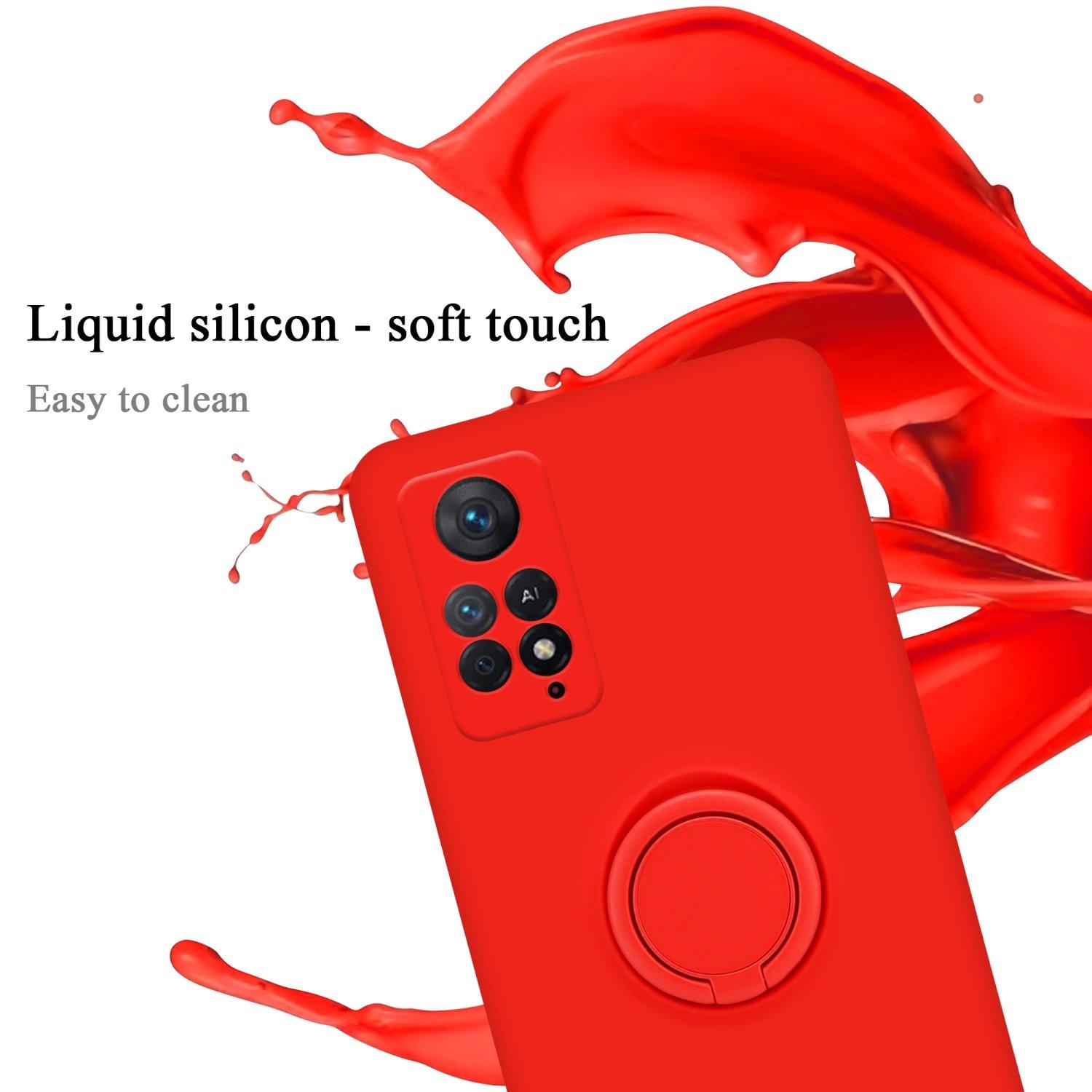Cadorabo Hülle für Xiaomi RedMi NOTE 11 PRO 4G 5G TPU Silikon mit Ring Liquid