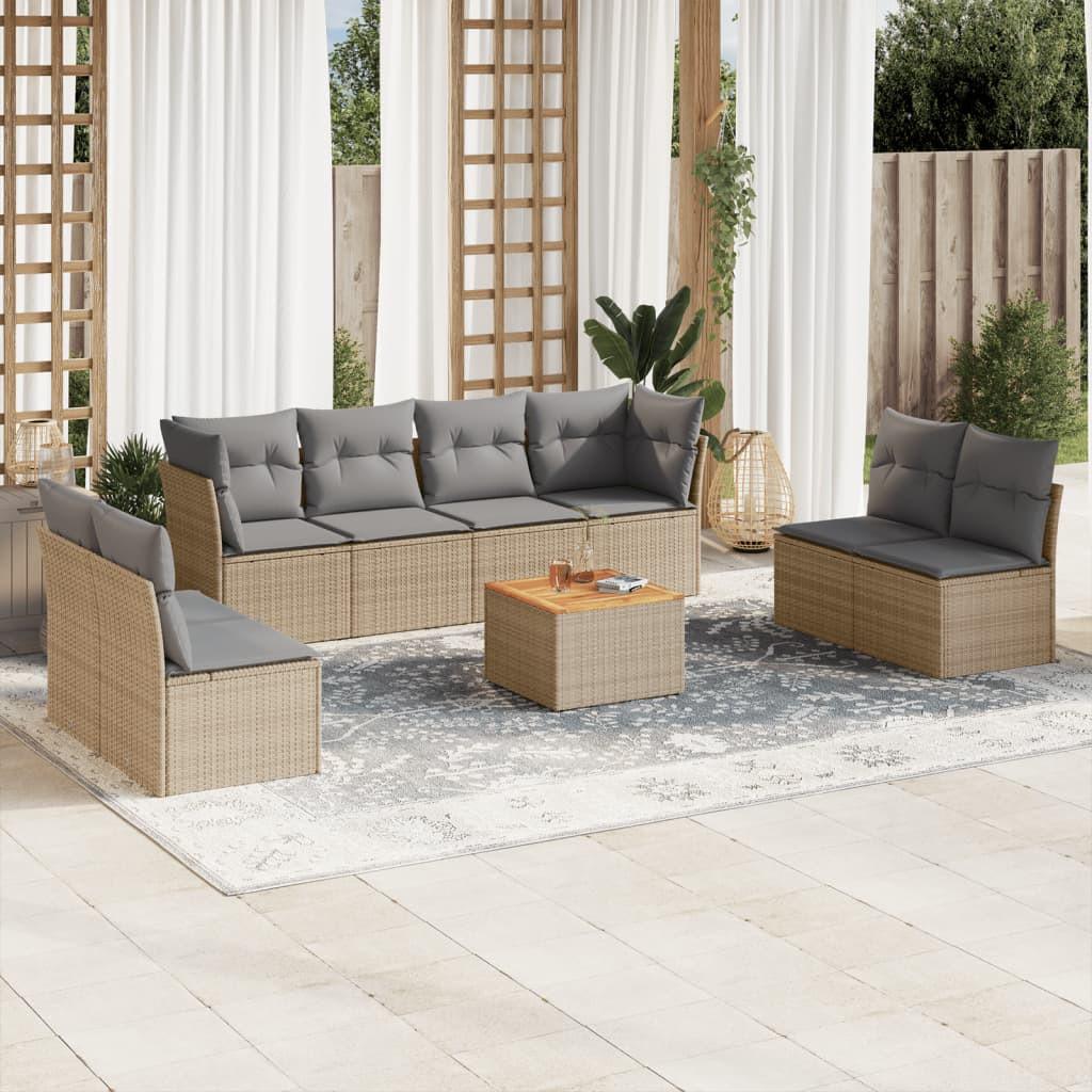 VidaXL Garten sofagarnitur poly-rattan