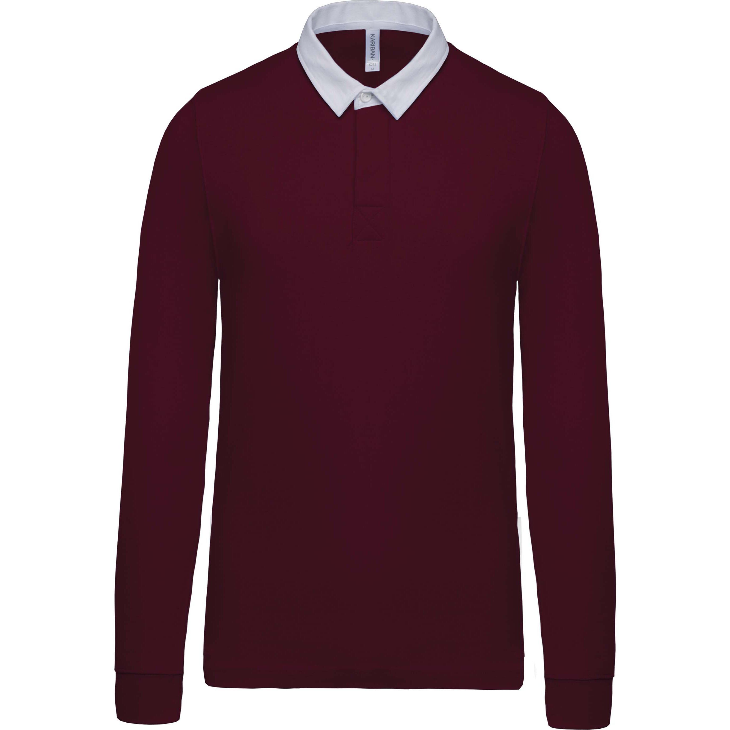 Kariban Langarm Rugby Poloshirt