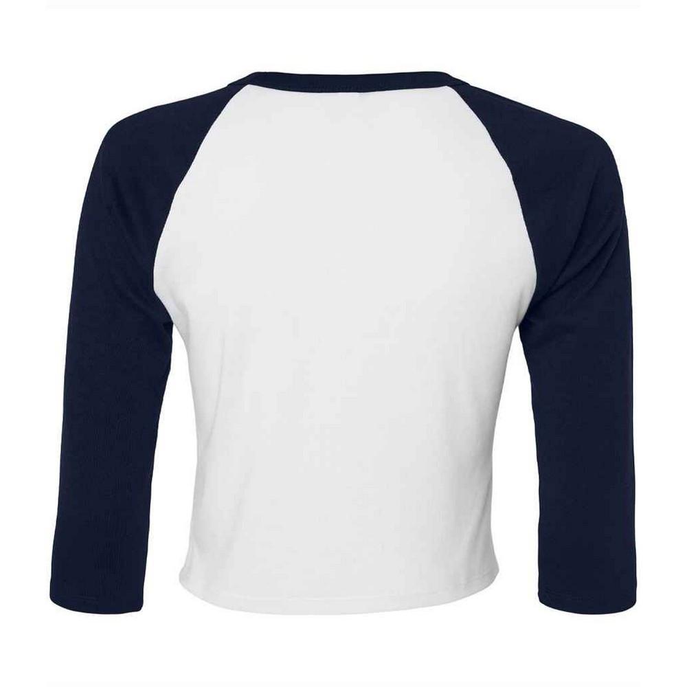 Bella + Canvas Kurzes Raglan 3/4 Arm T-Shirt