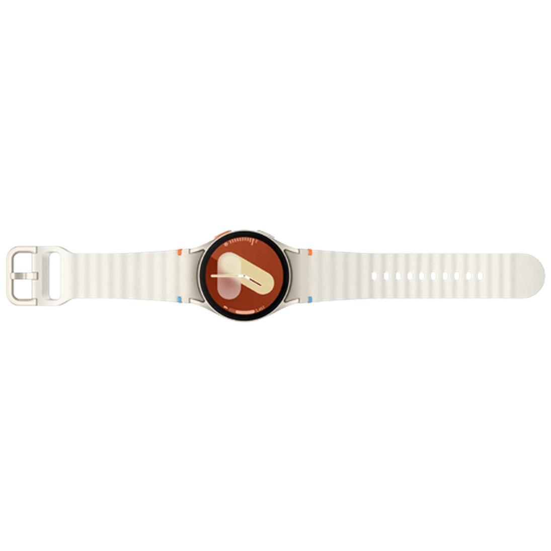 SAMSUNG Samsung Galaxy Watch 7 40mm Beige (Weißes Gummi Armband)