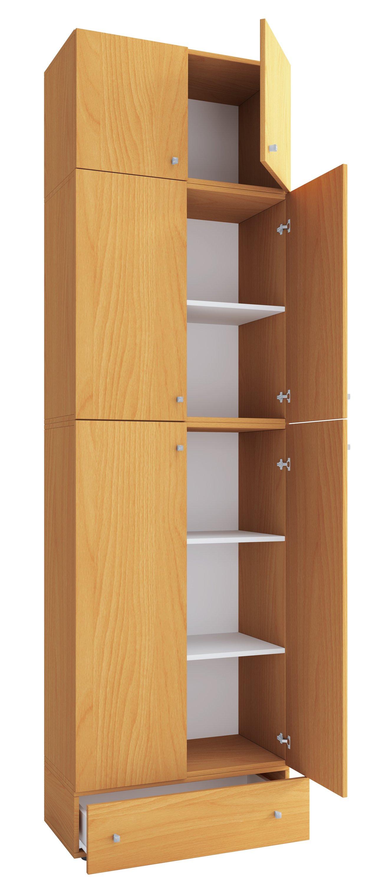 VCM XXL Holz Schuhschrank Kleiderschrank Schuhe Dielenschrank Lona 5f A Schublade