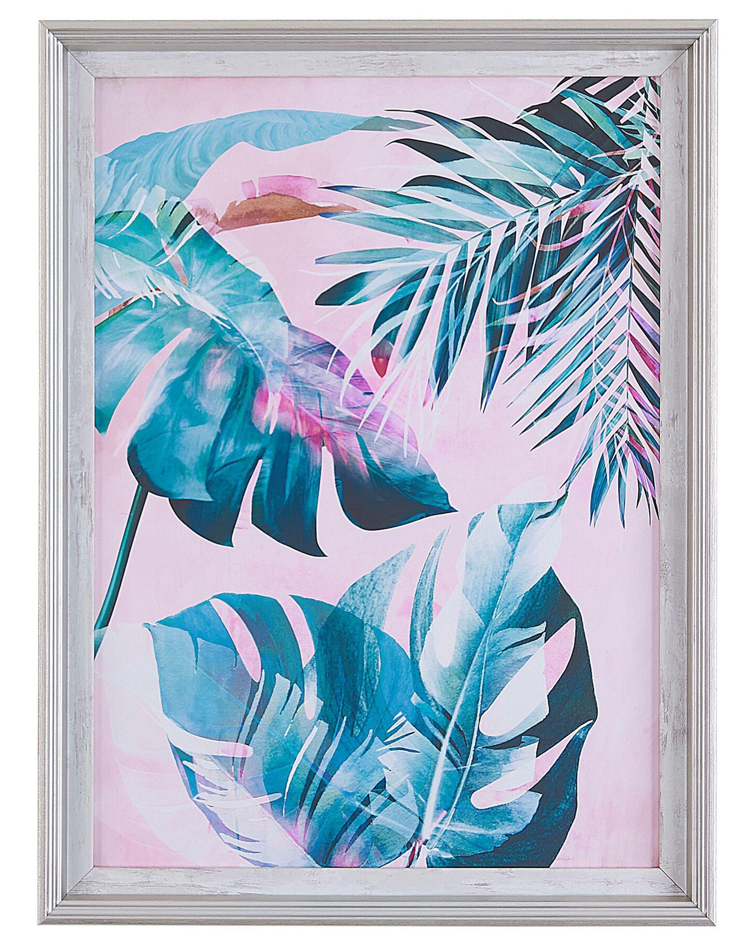 Beliani Wandbild mit Rahmen aus Papier Modern AGENA