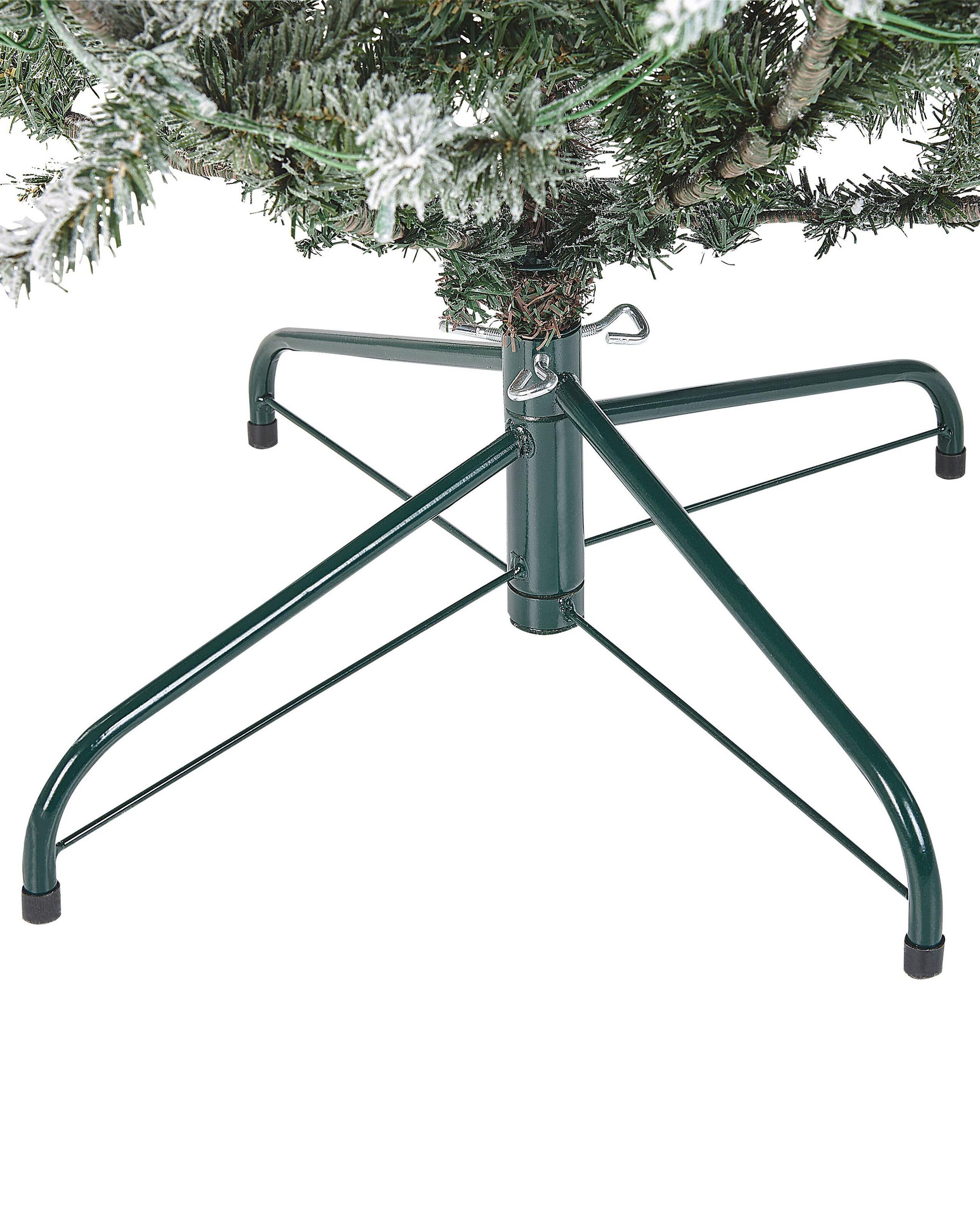 Beliani Künstlicher Weihnachtsbaum mit Schnee aus Kunststoff BRISCO