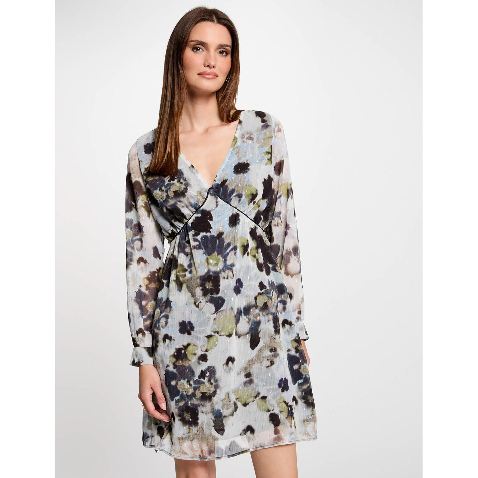 MORGAN Kurzes gerades Blumenmuster Kleid