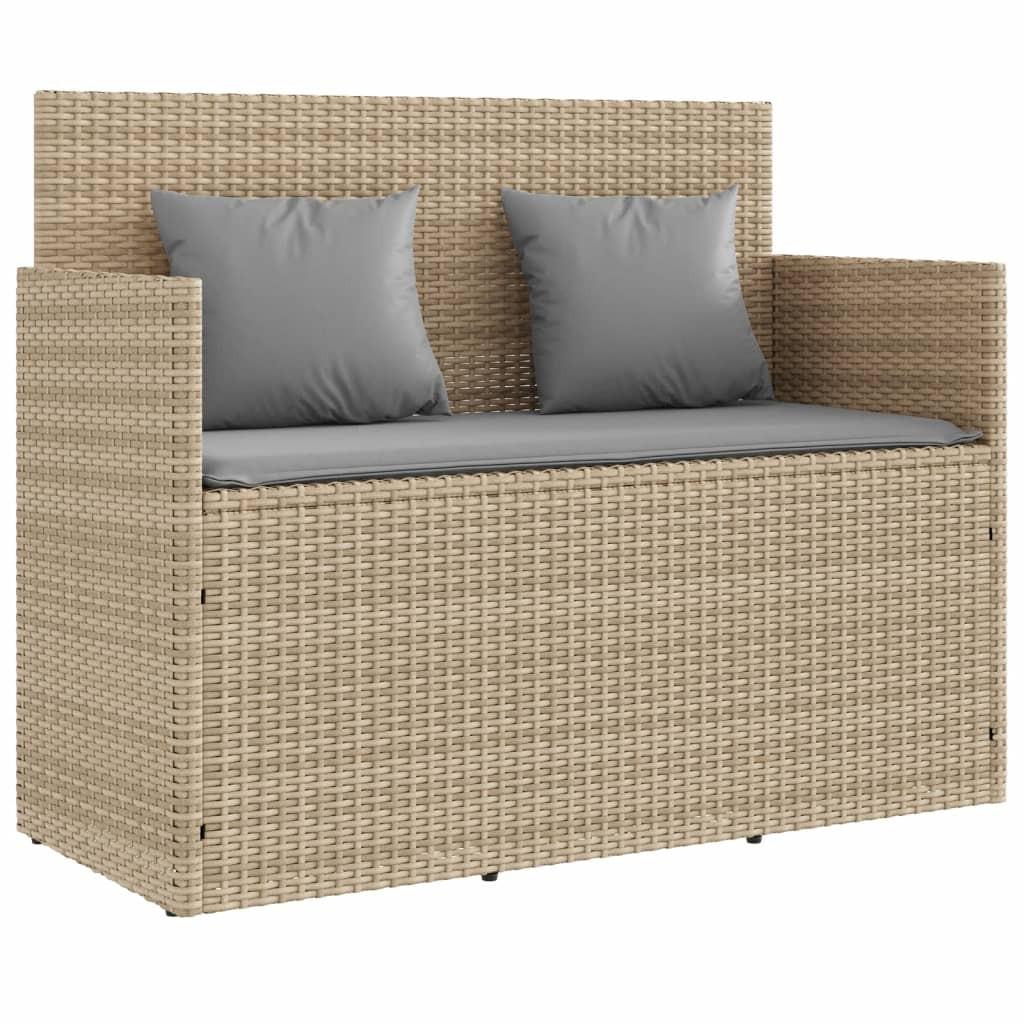 VidaXL Gartenbank poly-rattan