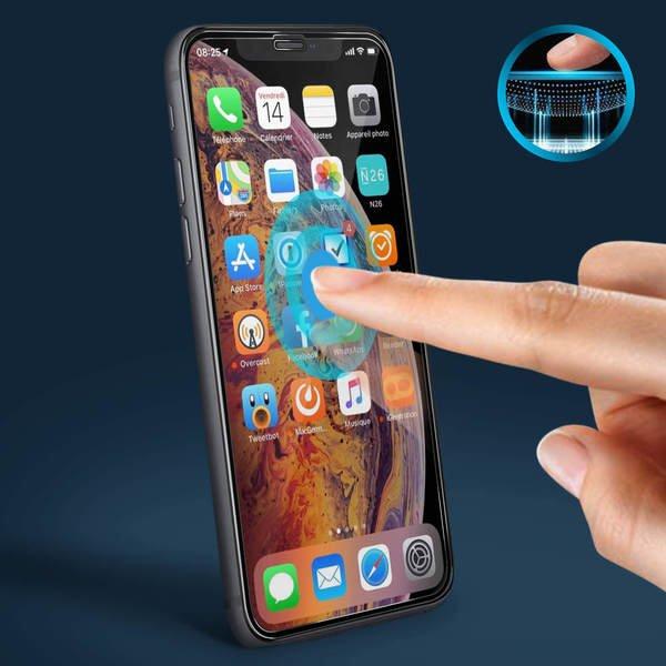 Avizar Panzerglas Folie iPhone X/XS Schwarz