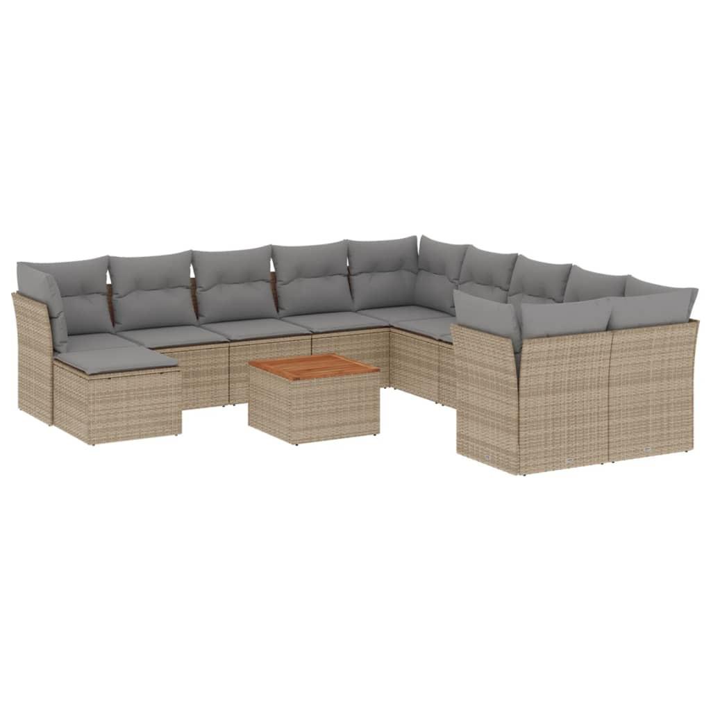 VidaXL Garten sofagarnitur poly-rattan