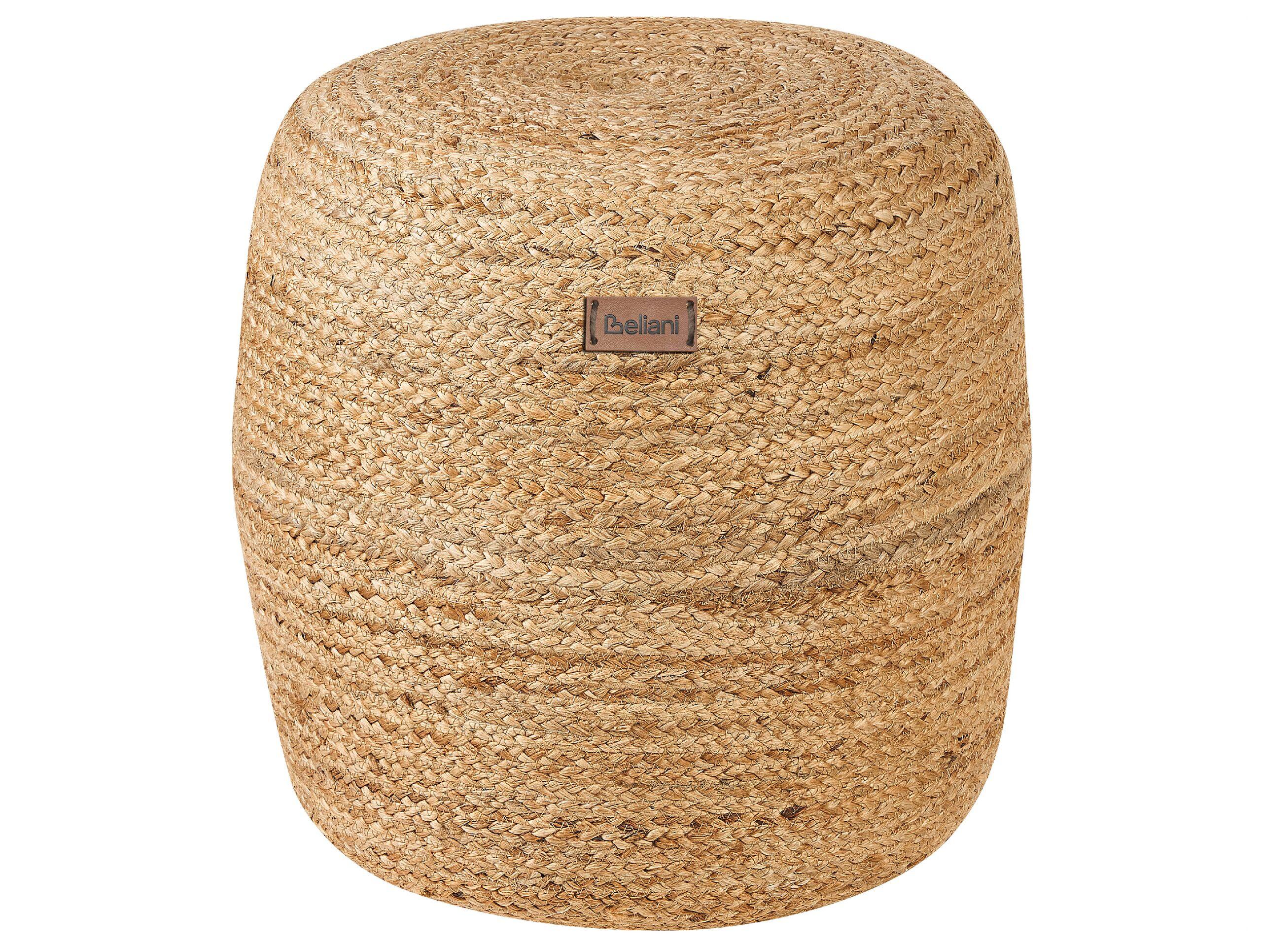 Beliani Pouf aus Jute Boho DALAMA