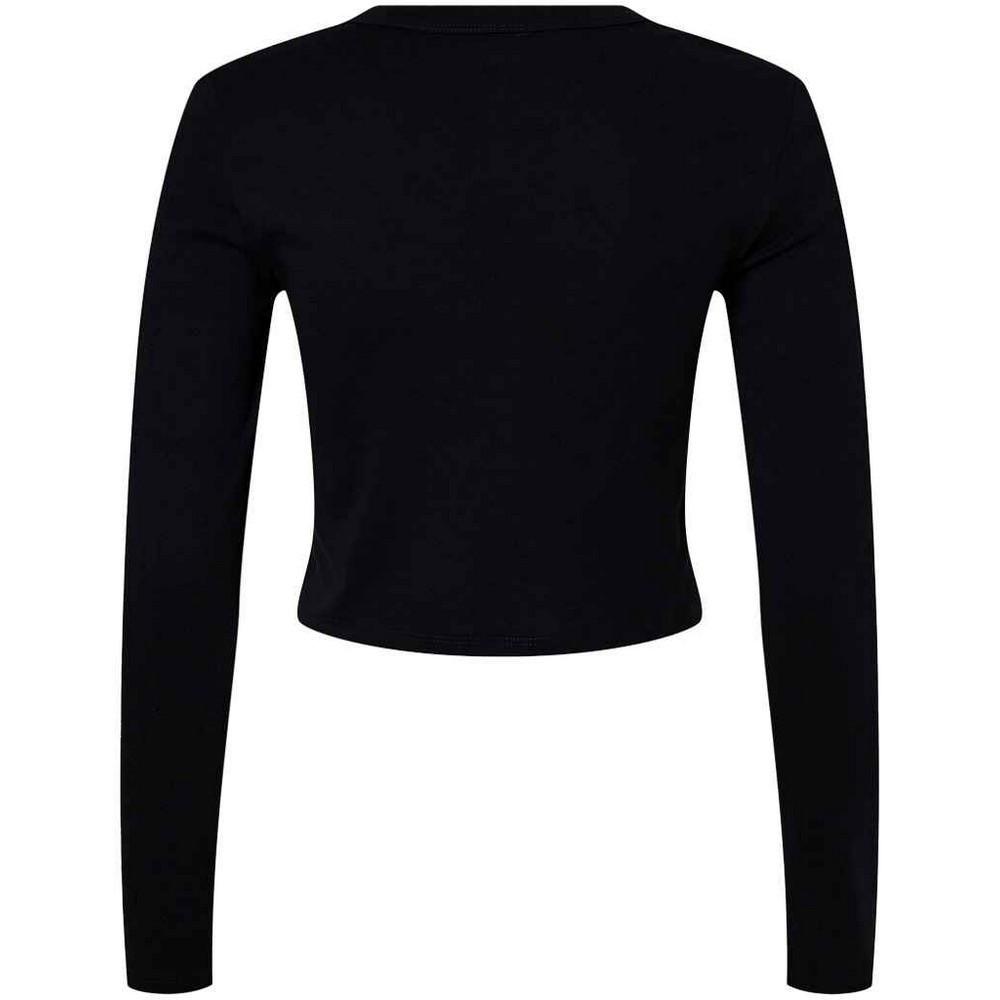 Bella + Canvas Langärmliges Kurz Geschnittenes Slim Fit T-Shirt