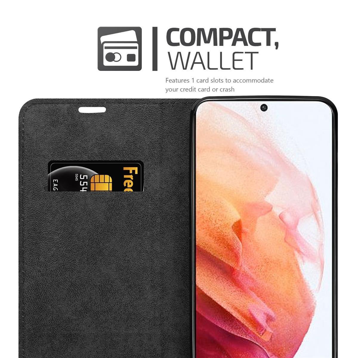 Cadorabo Hülle für Samsung Galaxy S21 5G Magnetverschluss, Kartenfach
