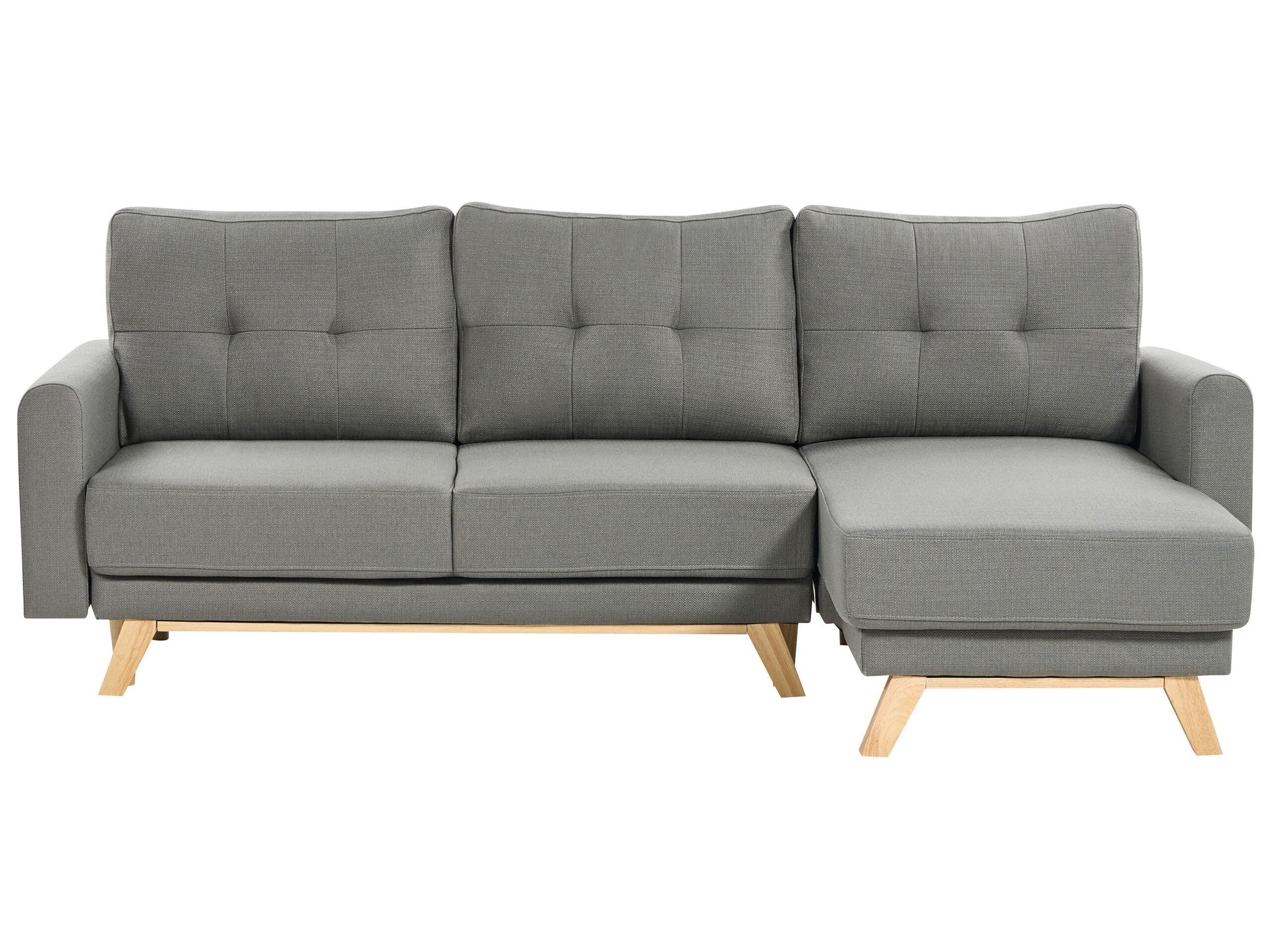 Beliani Ecksofa aus Polyester Skandinavisch SIRO