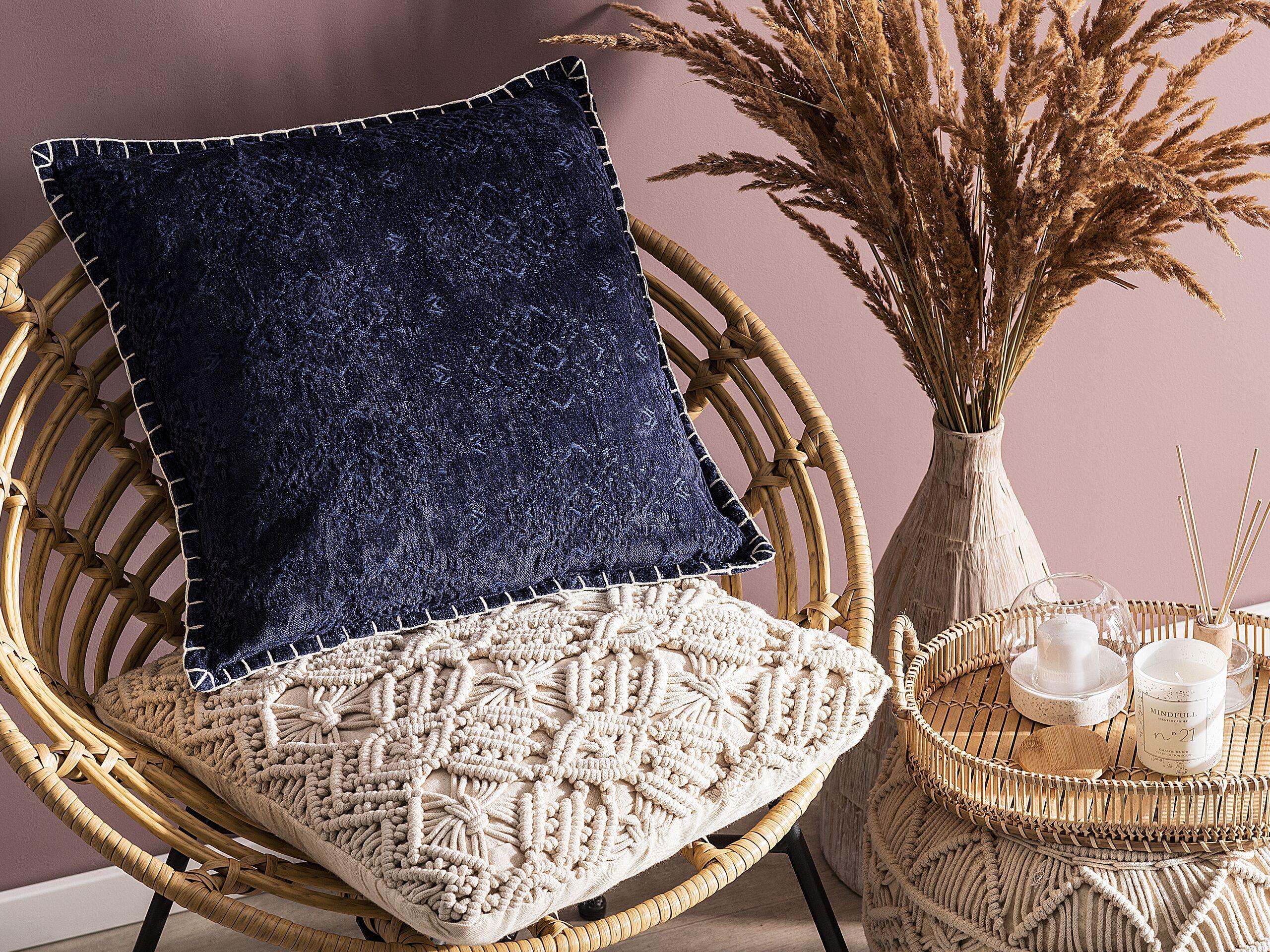 Beliani Dekokissen aus Viskose Boho MELUR