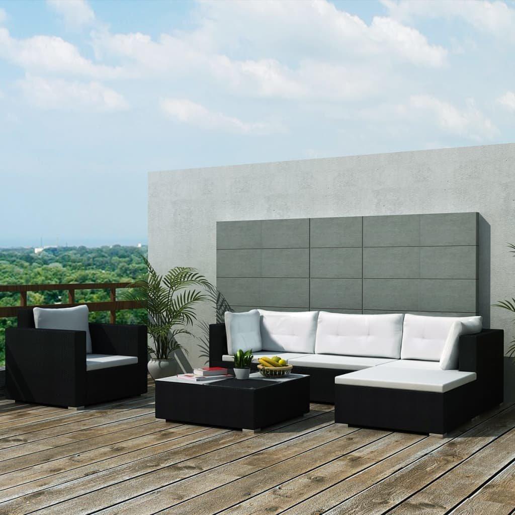 VidaXL Gartensofa poly-rattan