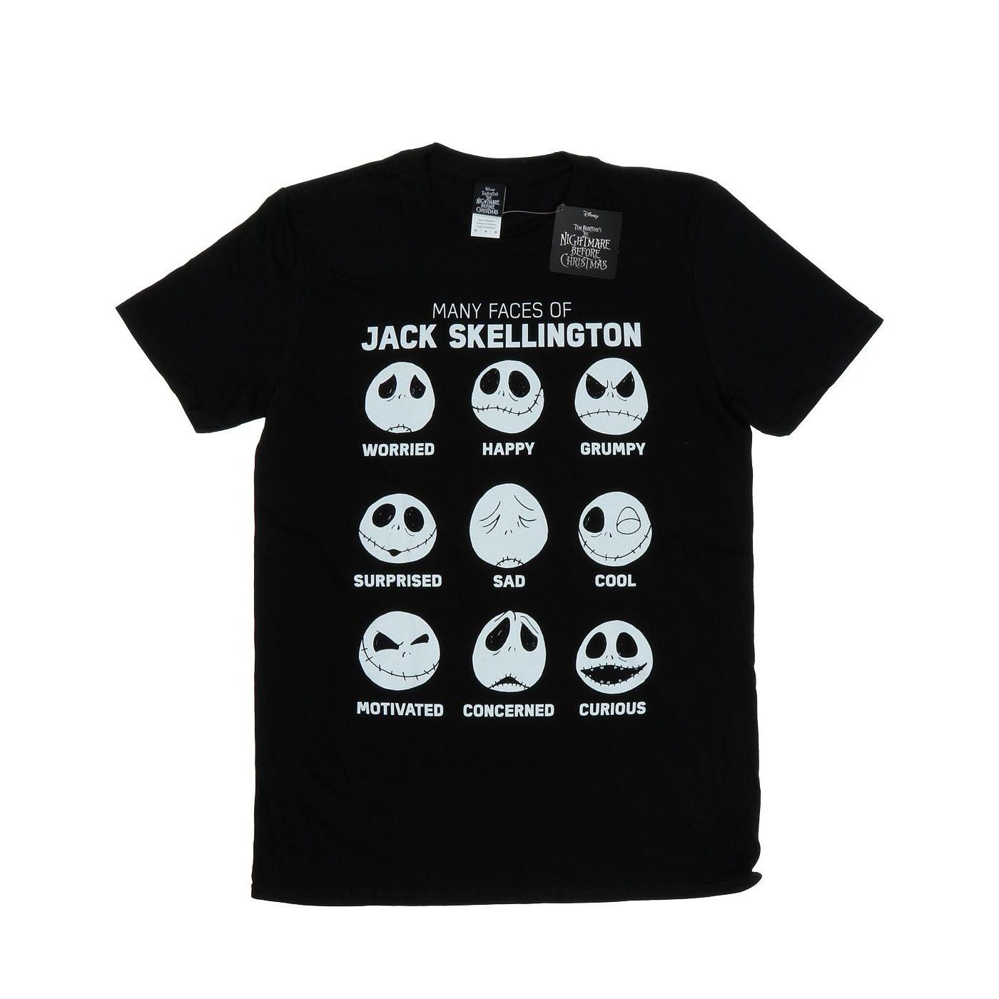 Disney Nightmare Before Christmas Many Faces Of Jack T-Shirt