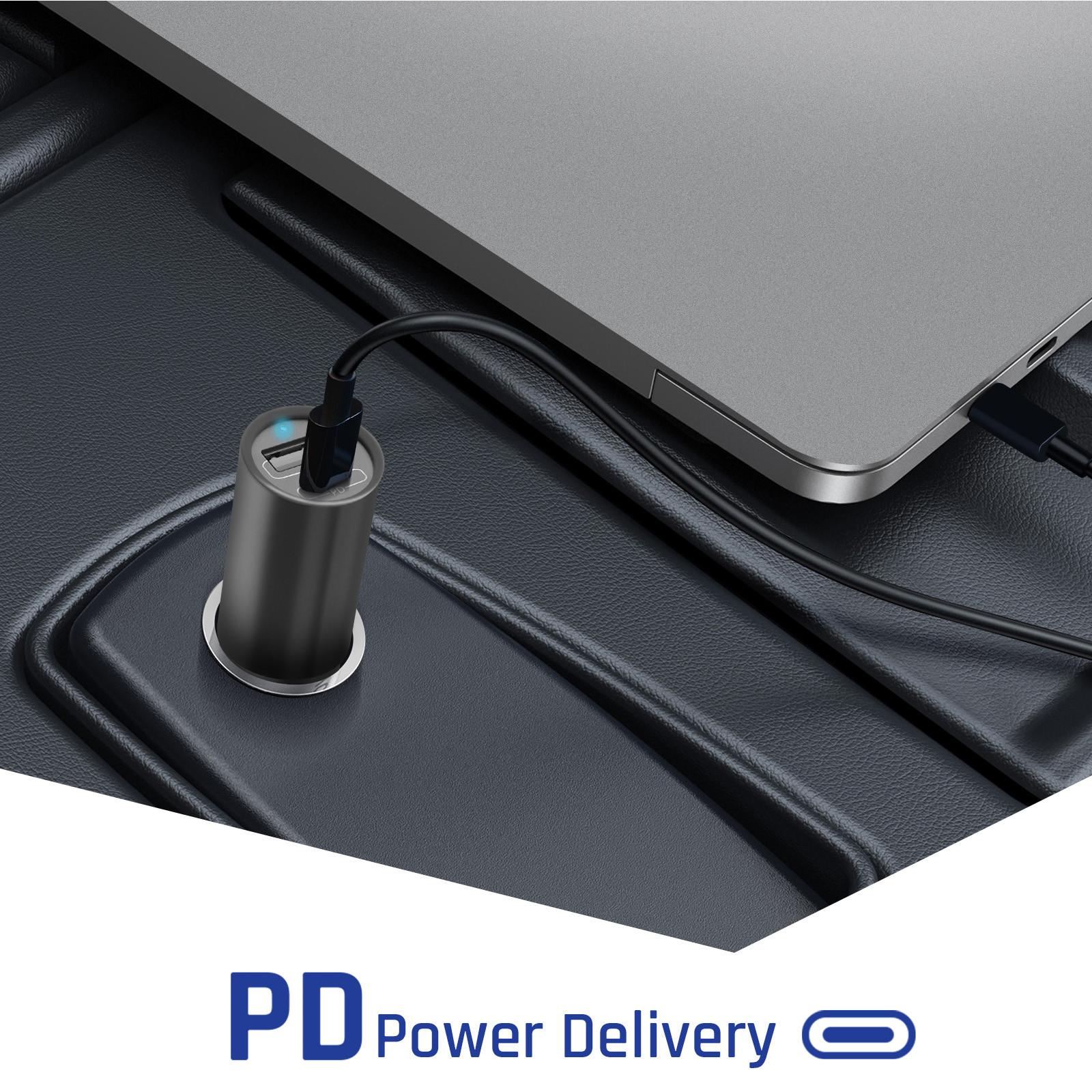 3mk Protection 100W USB-C + USB Autoladegerät Schwarz