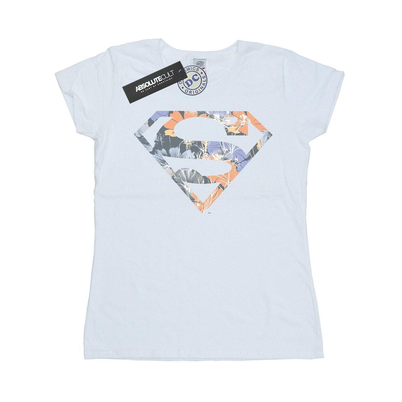 DC COMICS Superman Floral Logo T-Shirt