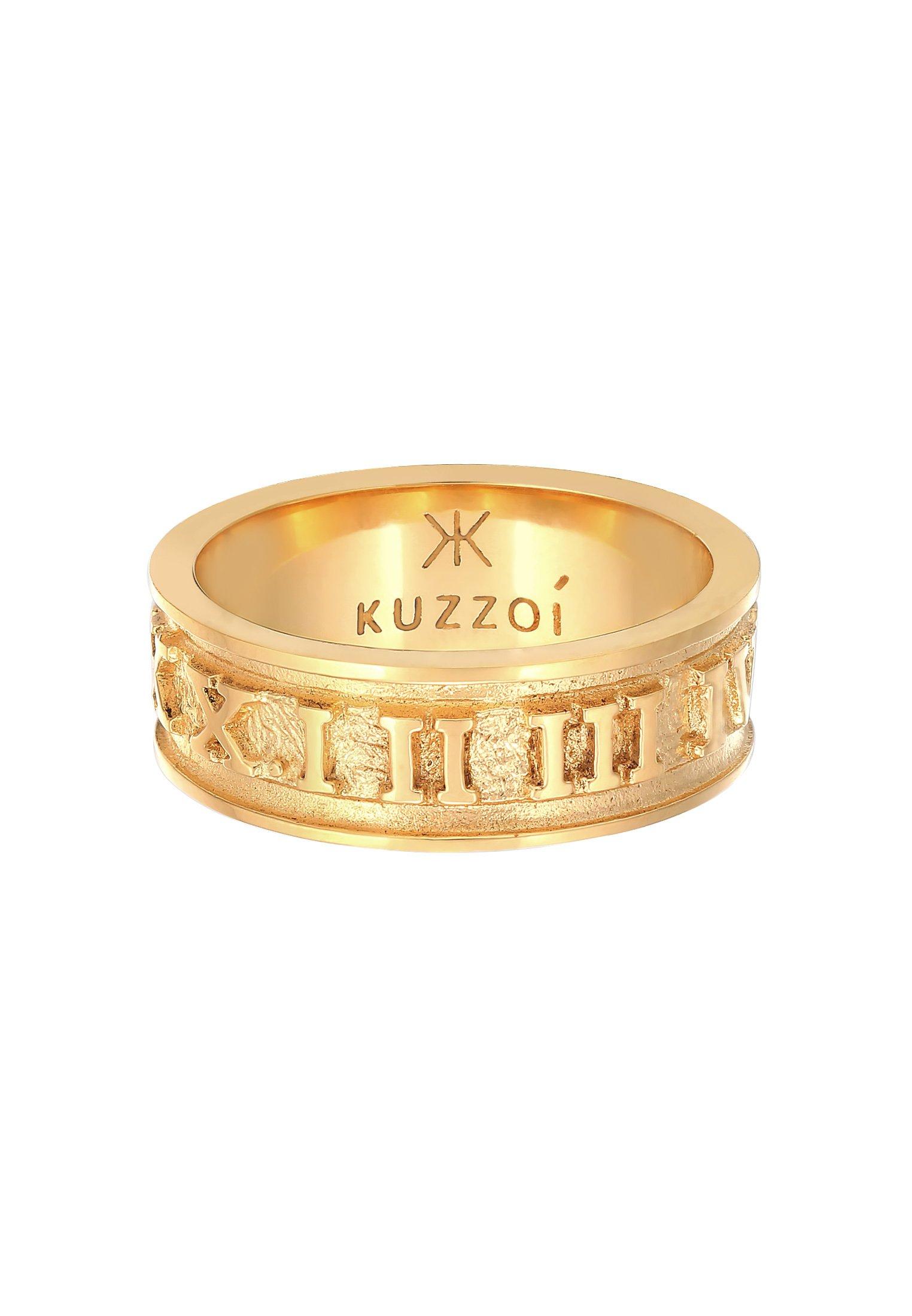 Kuzzoi Ring Bandring Römische Zahlen 925 Silber