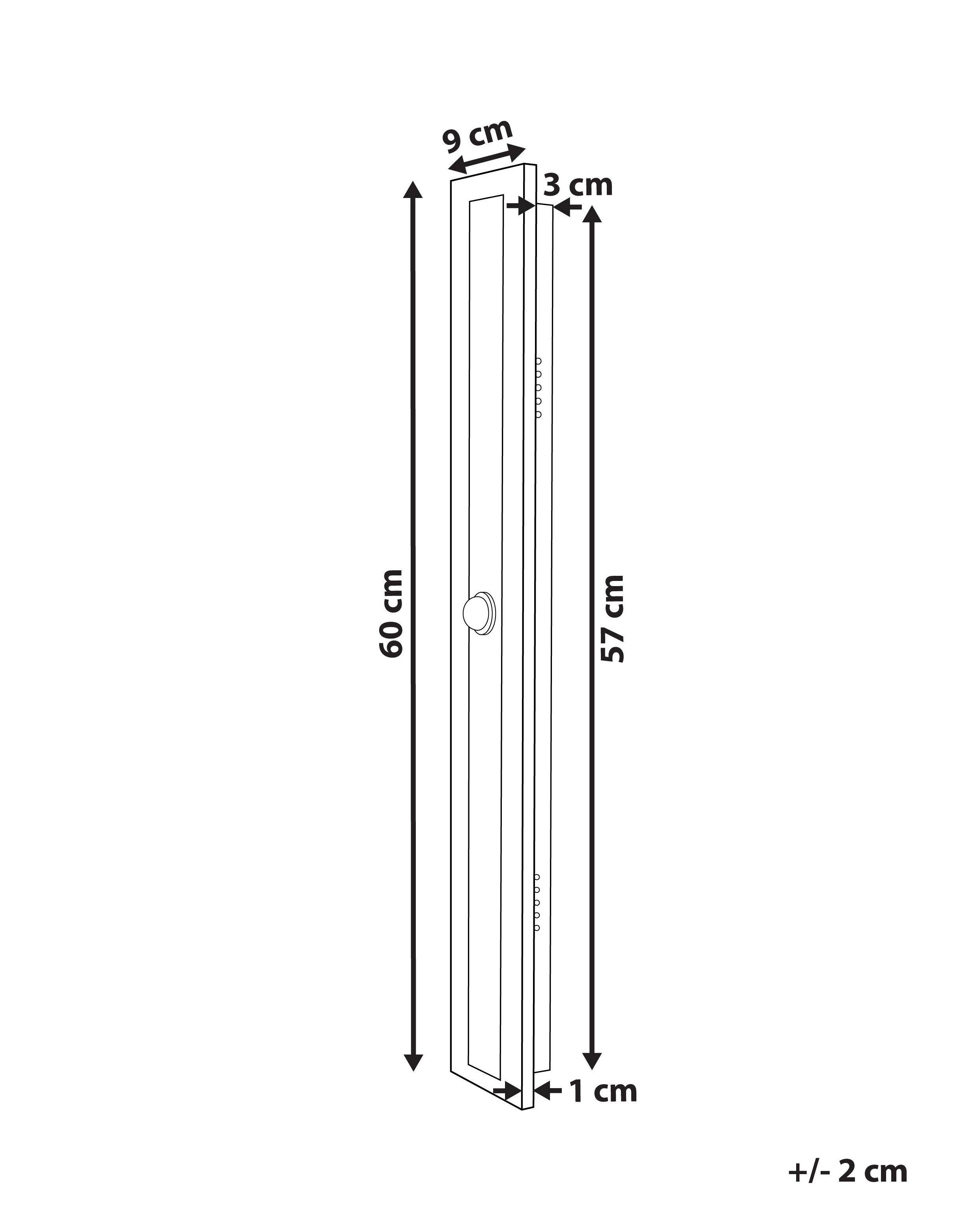 Beliani LED Aussenwandleuchte aus Stahl Modern ROSALIE