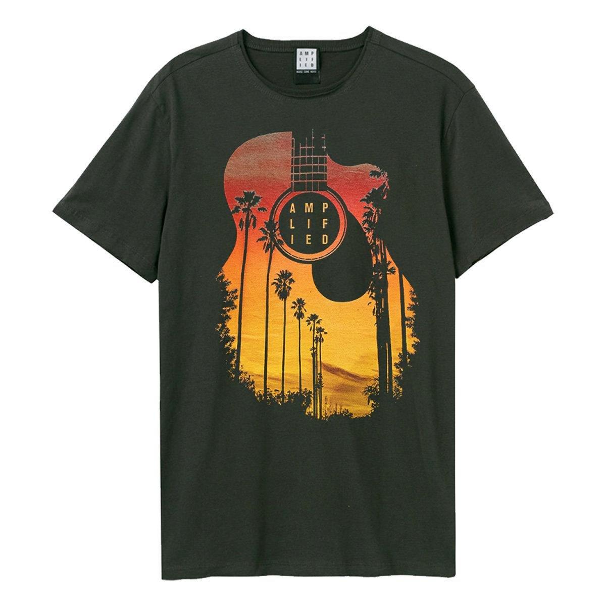 Amplified Gitarren Sonnenuntergang Print T-Shirt