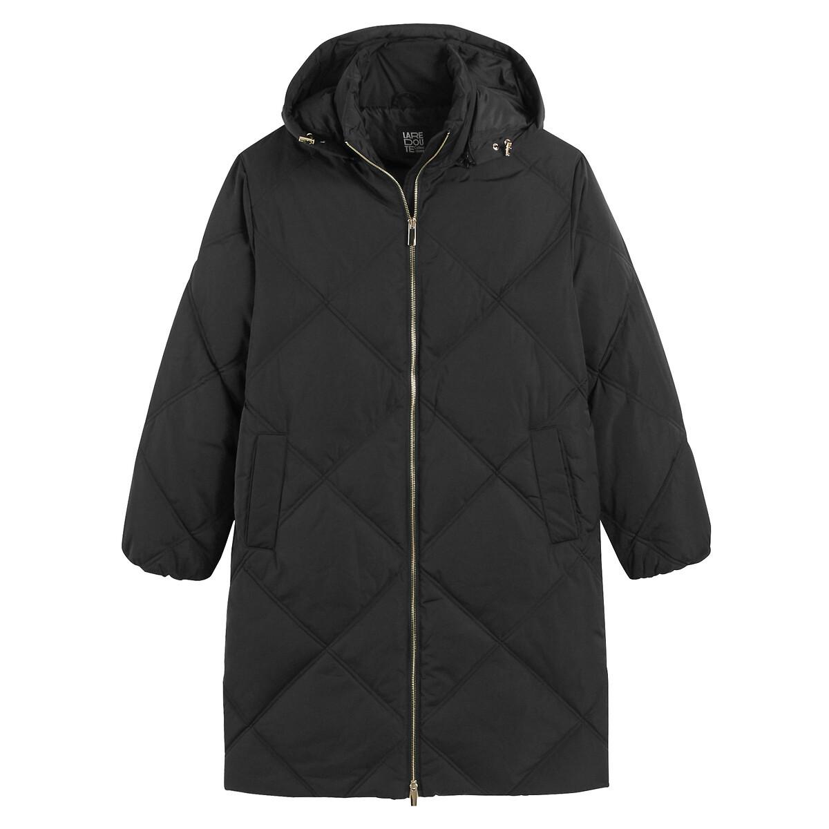 La Redoute Collections Halblanger Steppmantel mit Kapuze