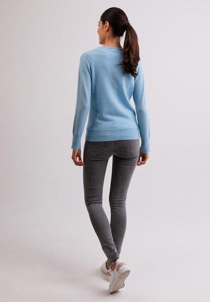 CASH-MERE.CH Kaschmir Cardigan Rundhals