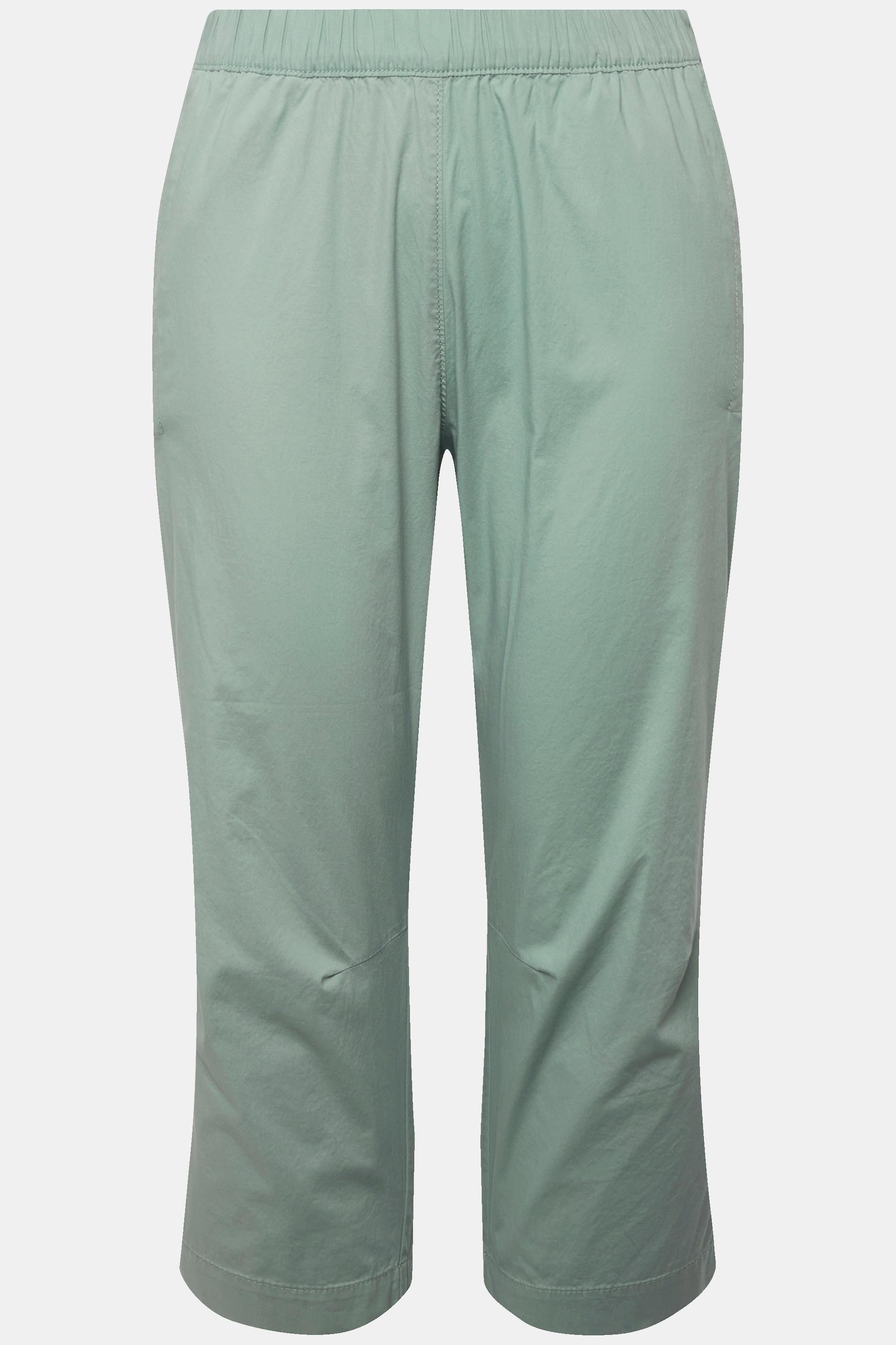 Ulla Popken 7/8-Hose Ruby mit geformtem Knie und geradem Bein