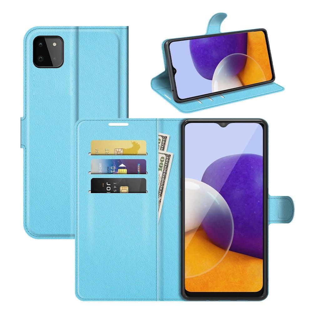 Cover-Discount Galaxy A22 5G - Leder Etui Hülle